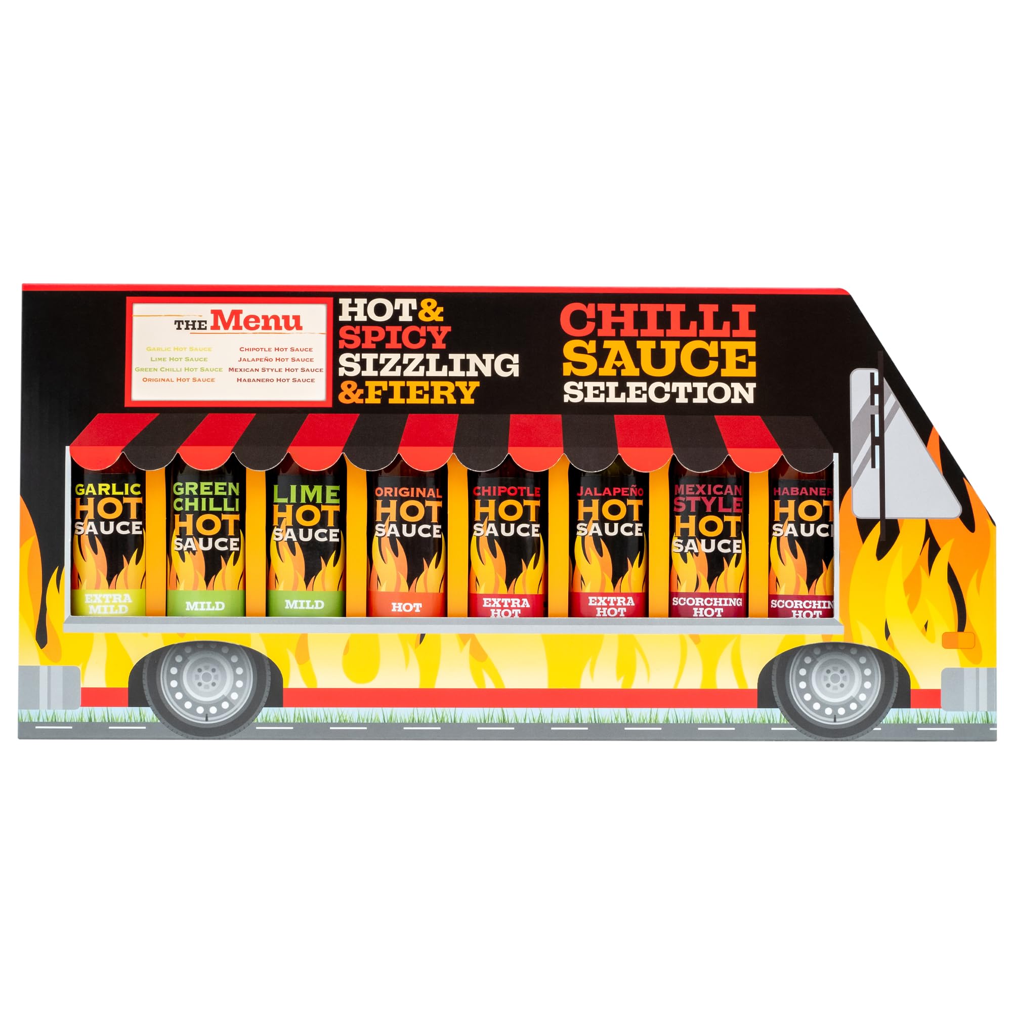 Scharfe Saucen-Geschenkset – Chilisaucen-Auswahl, 8er-Pack, einschließlich Sriracha, Taba