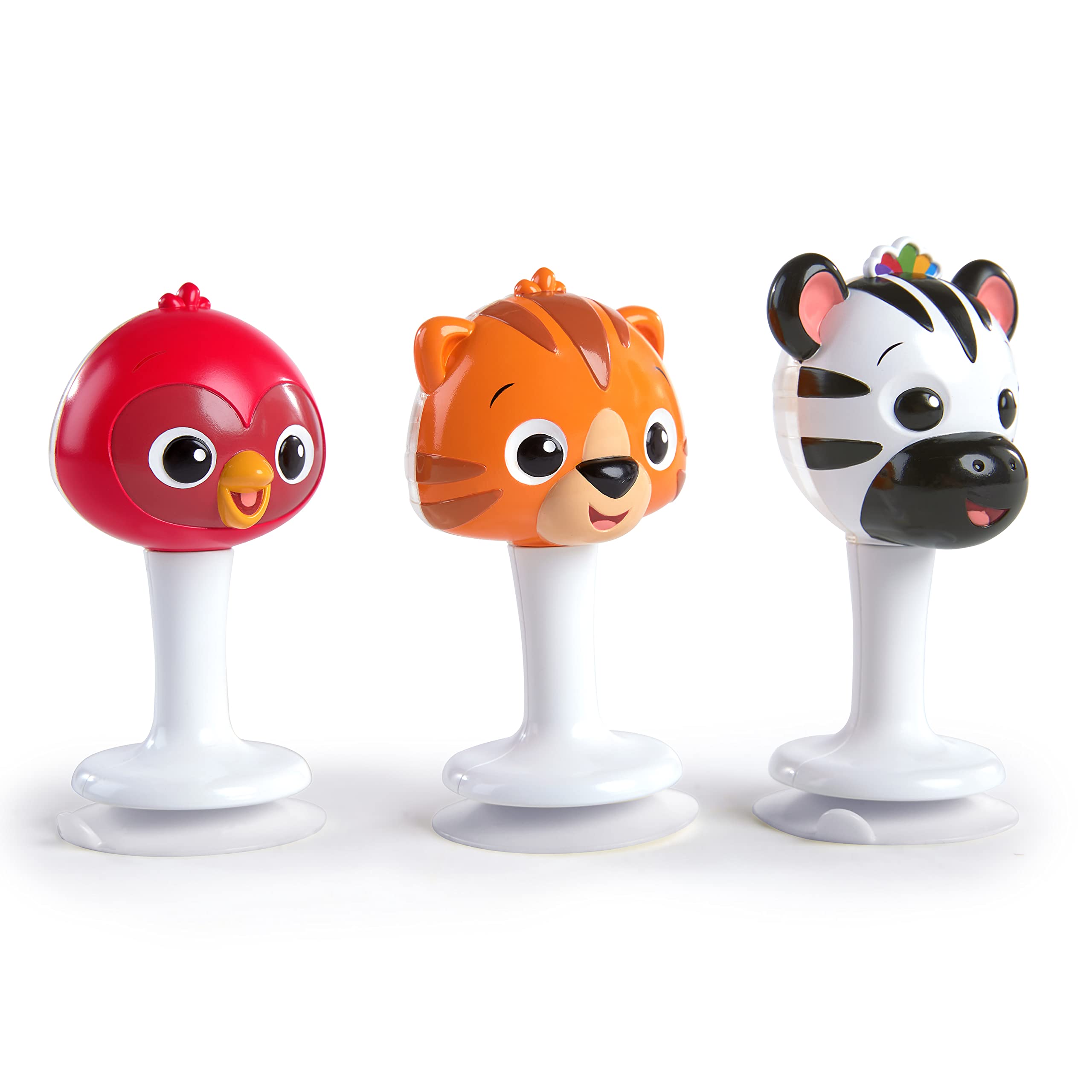 Baby Einstein Rassel- und Klingeltrio – Saugnapf-Hochstuhlspielzeug für Kinder ab 3 Monaten