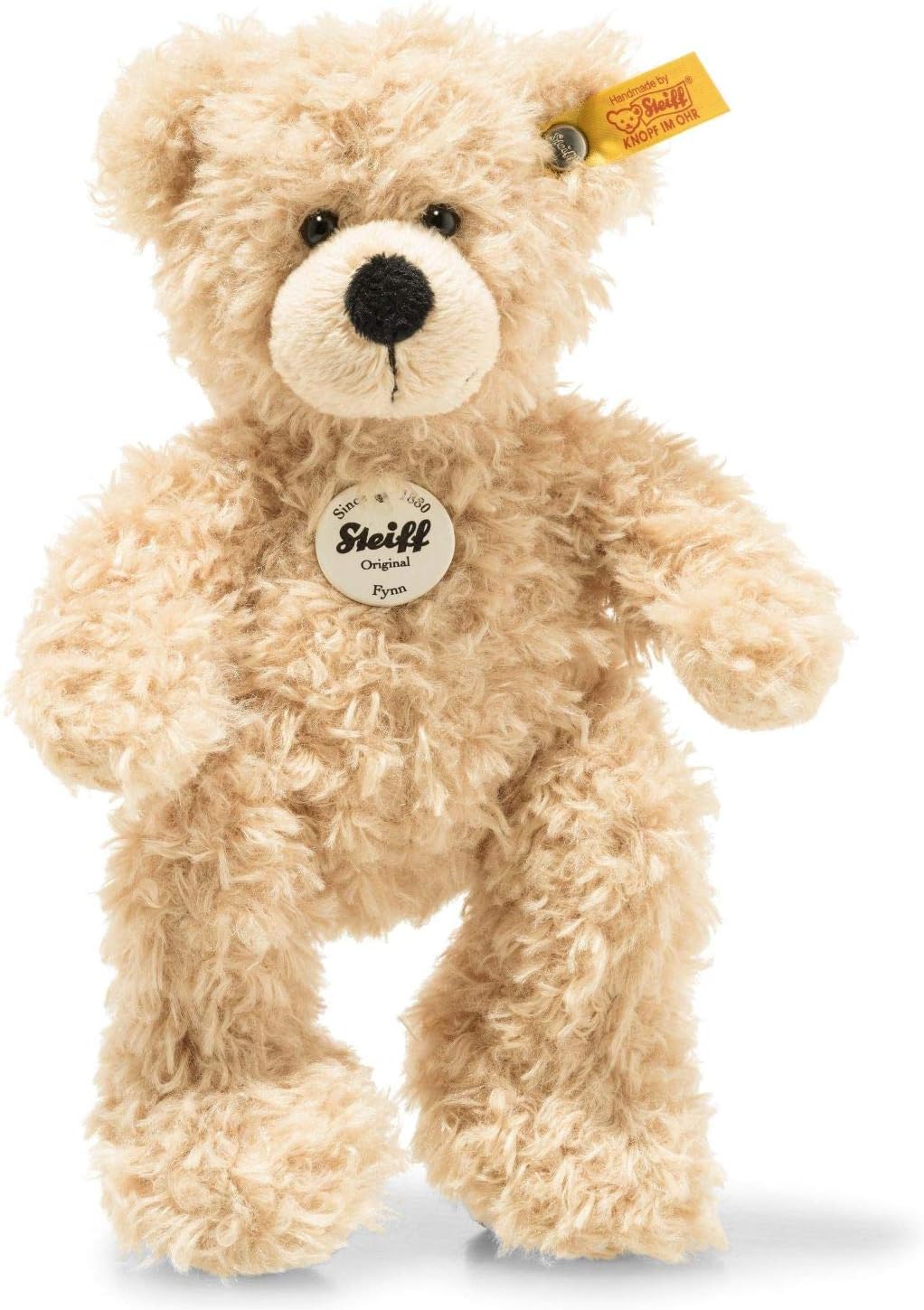Steiff Fynn Teddy Bear - 18cm Beige Plush Stuffed Animal