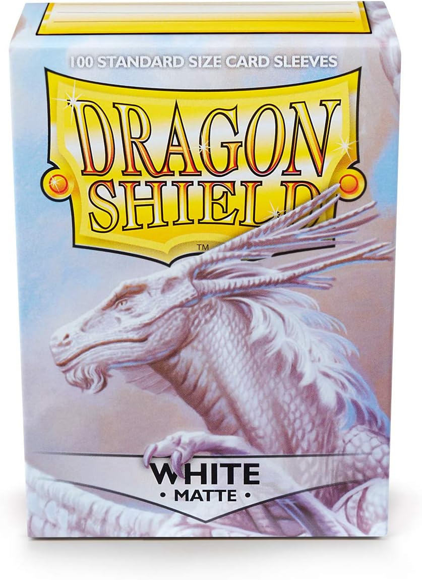 Dragon Shield Standardhüllen, mattweiß – 100 Stück Kartenhüllen für Sammelkartenspiele