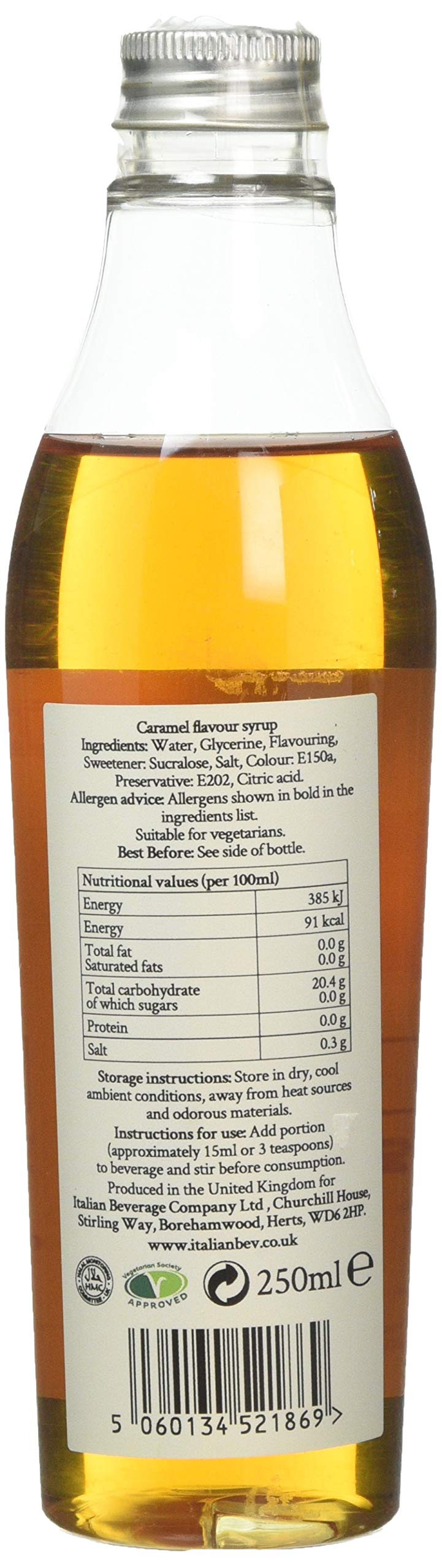 Simply – Zuckerfreier Karamellsirup, kalorienarmer, veganer und nussfreier aromatisierter Sirup