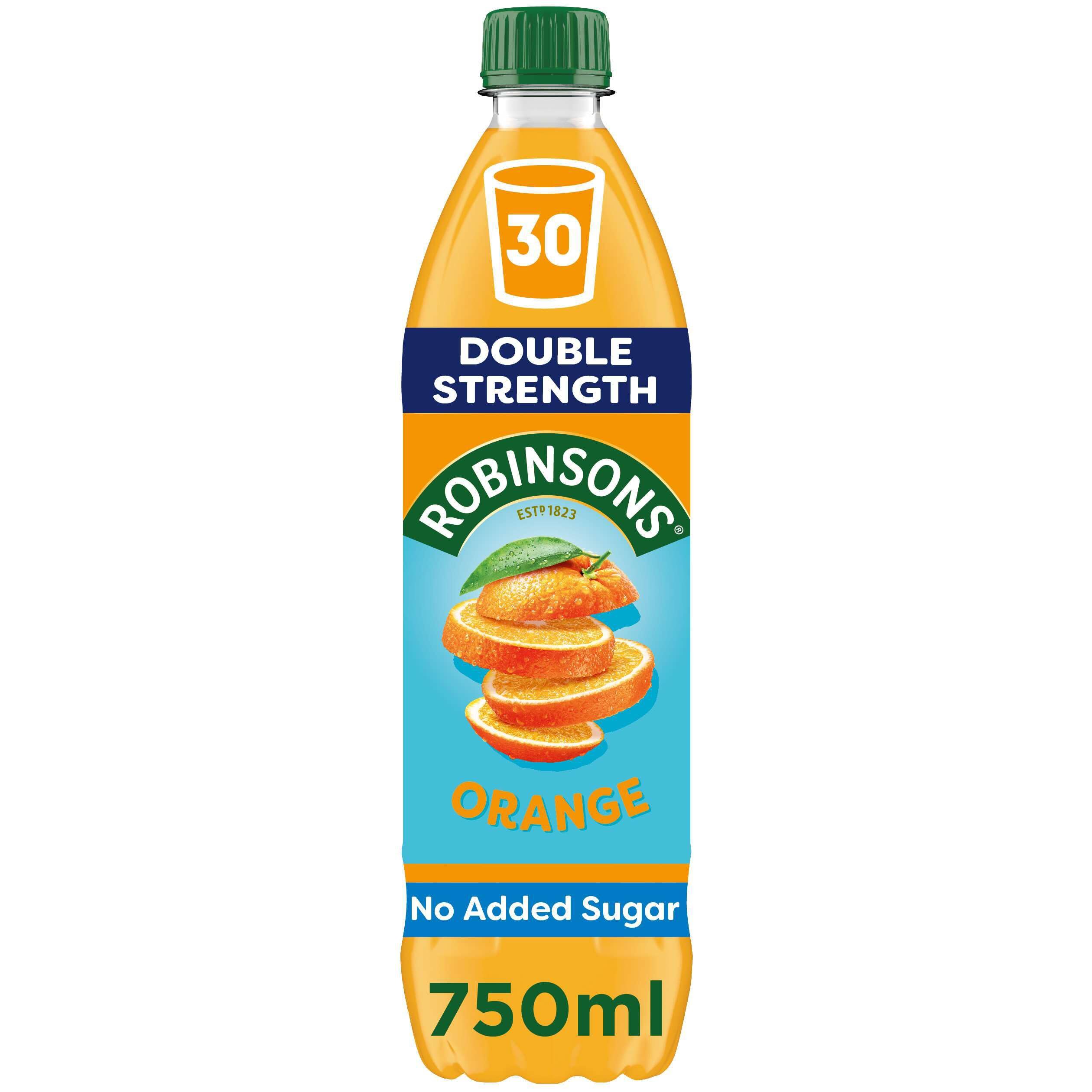 Robinsons Fruit Squash – Kalorienarm – Doppelte Stärke – Orange 750 ml