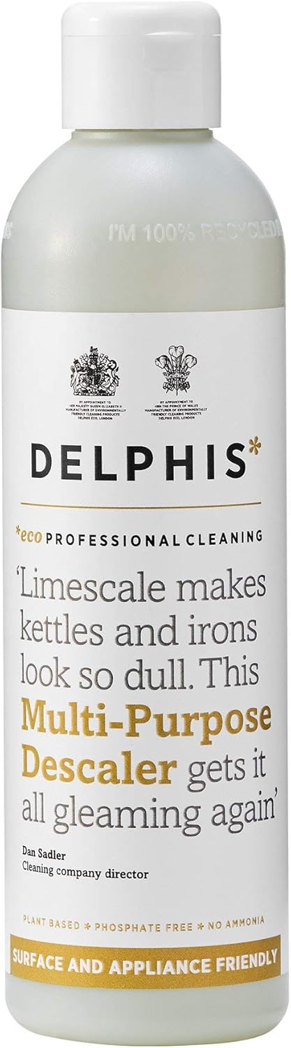 Delphis Öko-Mehrzweck-Entkalker – Pflanzlicher, veganer, salzsäurefreier Kalklöser, 350 ml