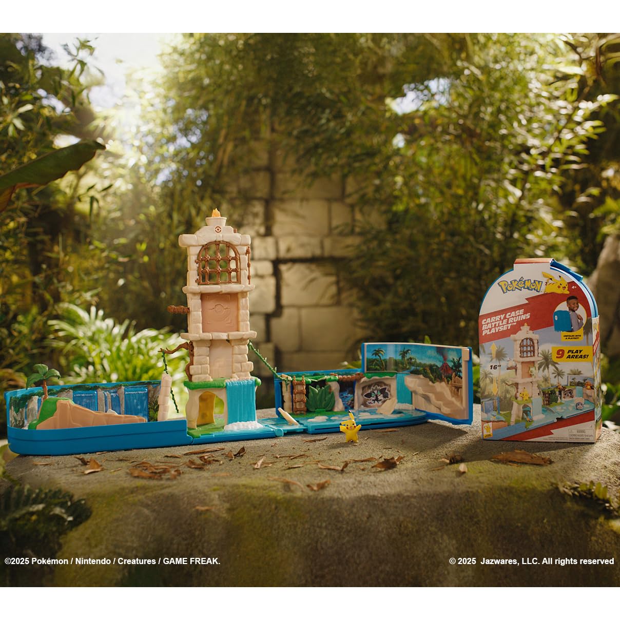 Jazwares Pokémon Battle Ruins Portable Transforming Backpack Playset