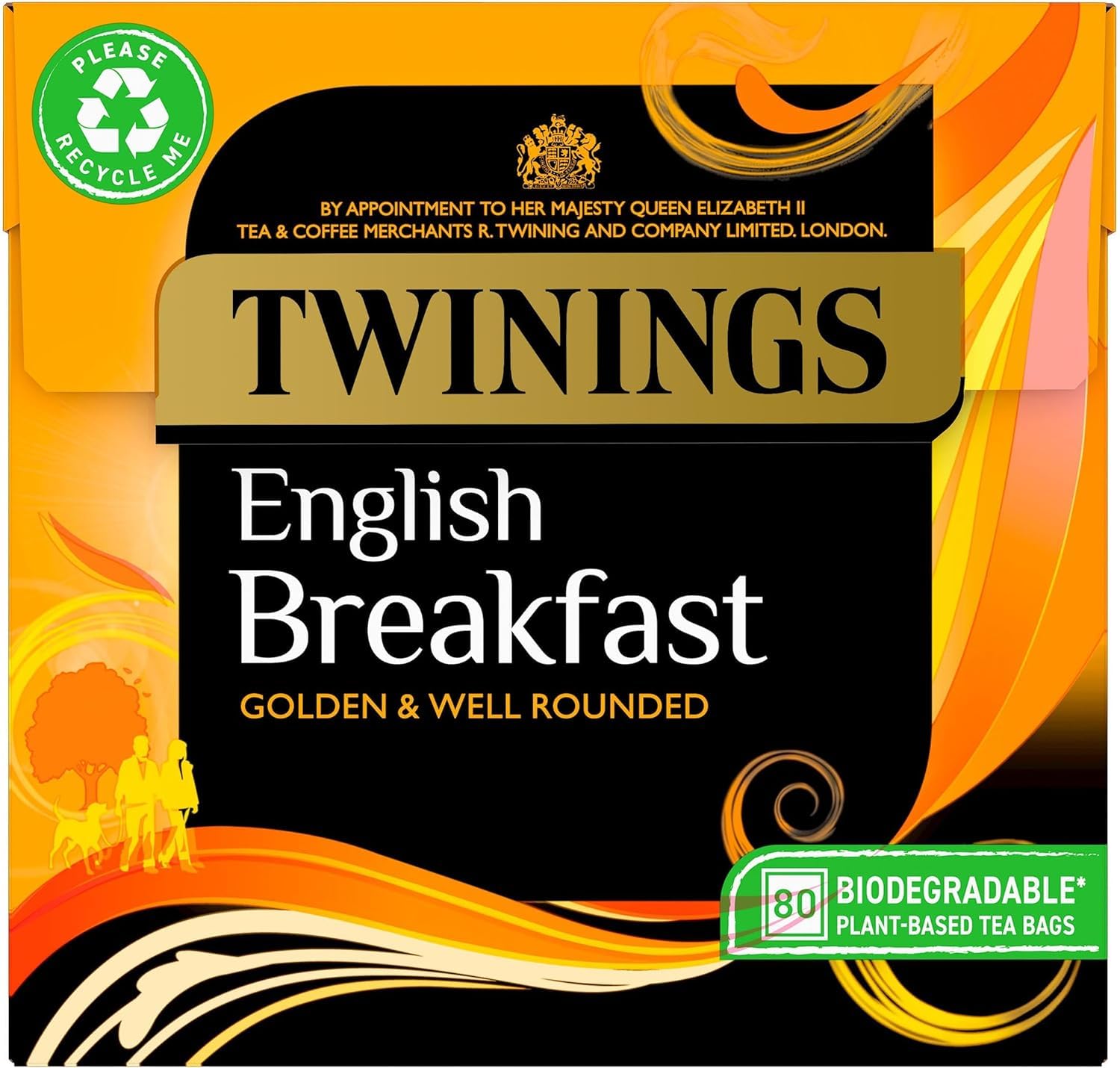 Twinings English Breakfast 80 pflanzliche Teebeutel 200g
