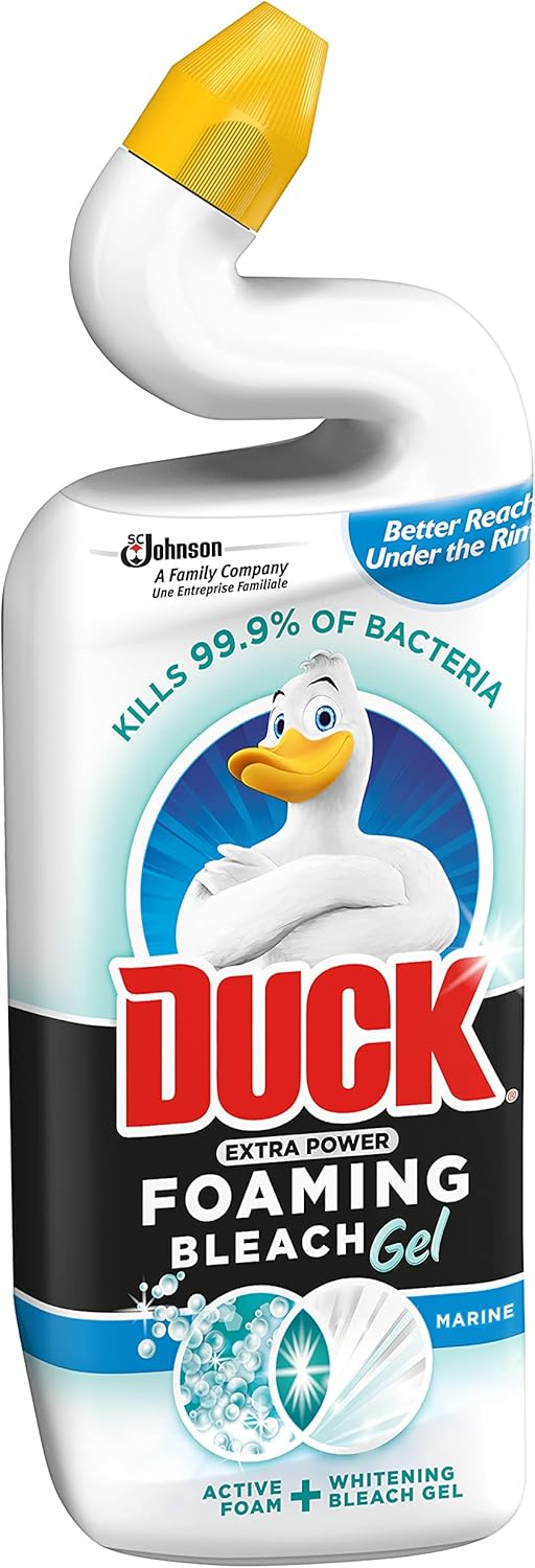 Duck – Extra schäumender Toilettenreiniger mit Bleichgel, Meeresduft, 750 ml