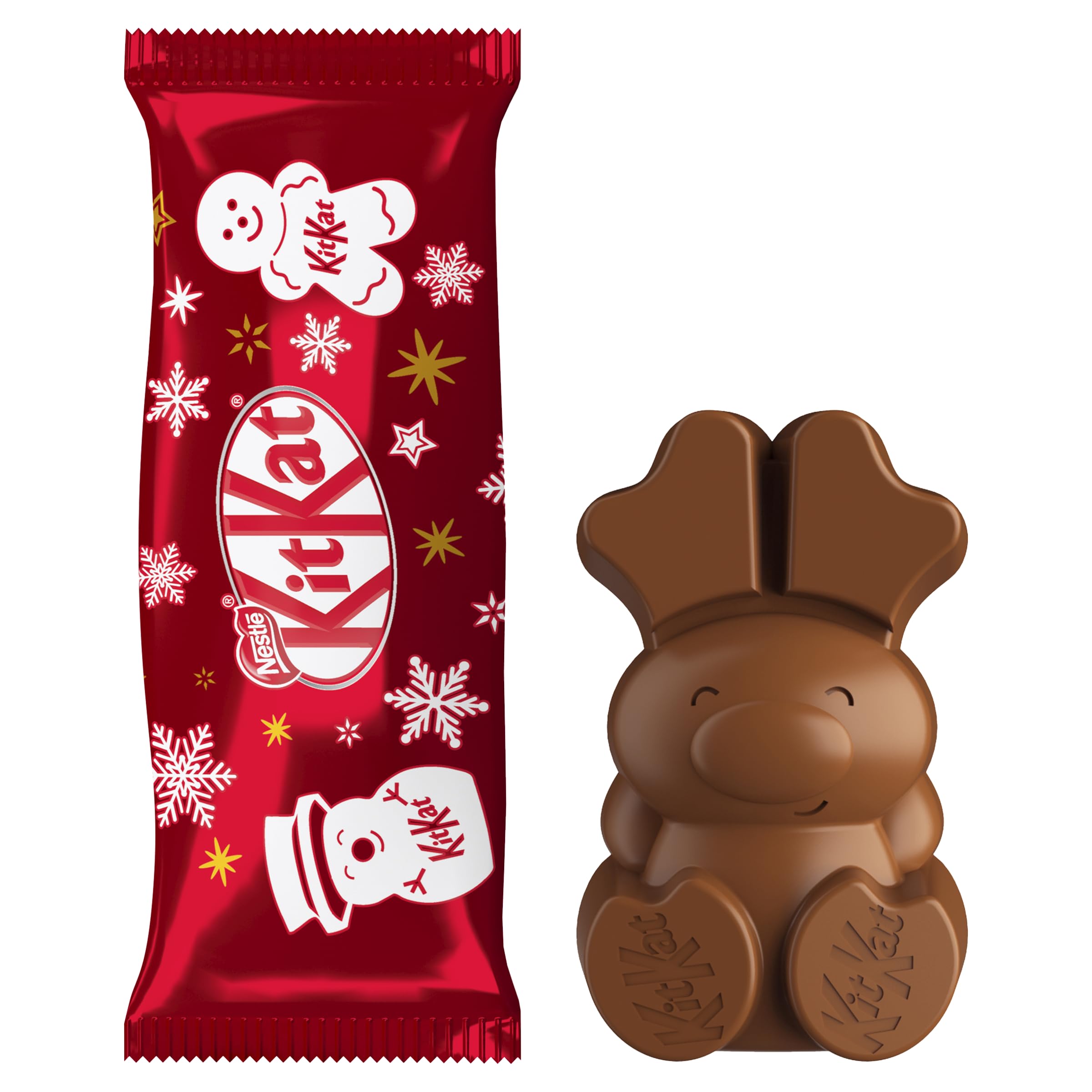 KitKat Christmas Friends 100 Stück verschiedene glutenfreie Milchschokoladenfiguren