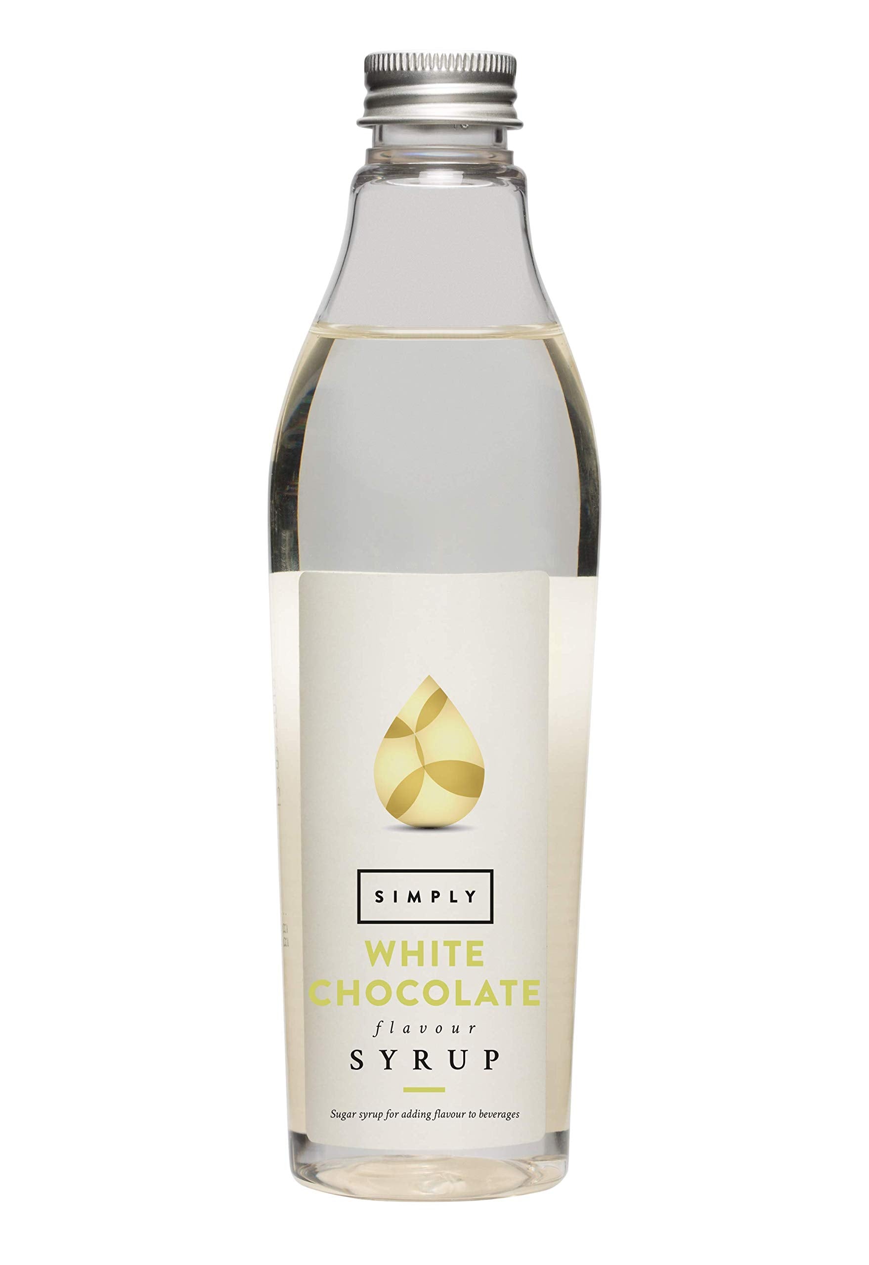 Simply – Weißer Schokoladensirup, veganer und nussfreier aromatisierter Sirup für Kaffee und Backen
