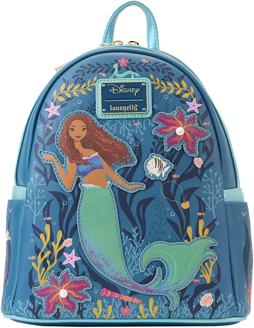Loungefly Disney Arielle, die Meerjungfrau, Live-Action-Mini-Rucksack