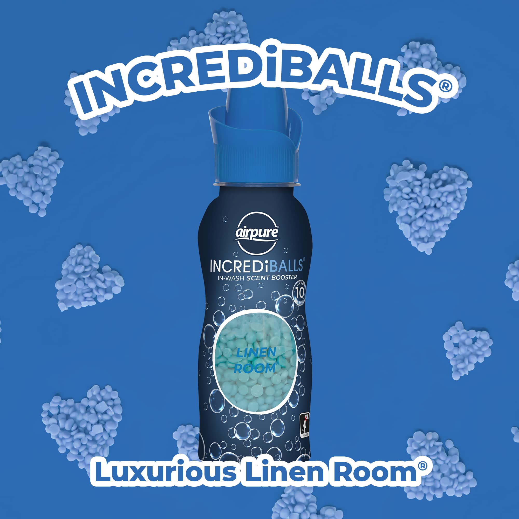 Airpure - INCREDiBALLS Duftverstärker für die Wäsche (AP-IB-317), 10 Wäschen