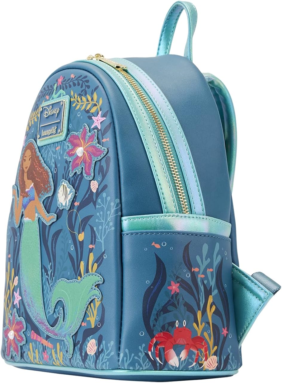 Loungefly Disney Arielle, die Meerjungfrau, Live-Action-Mini-Rucksack