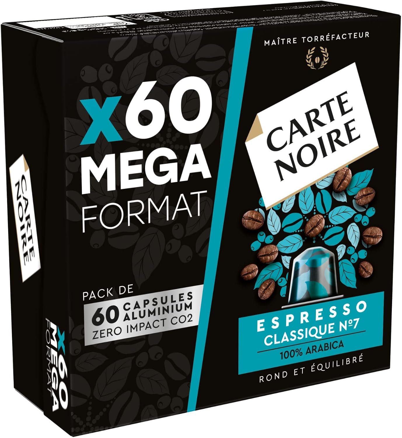 Carte Noire Espresso Classique – 100 % Arabica Nespresso-kompatible Kapseln, 60er-Pack