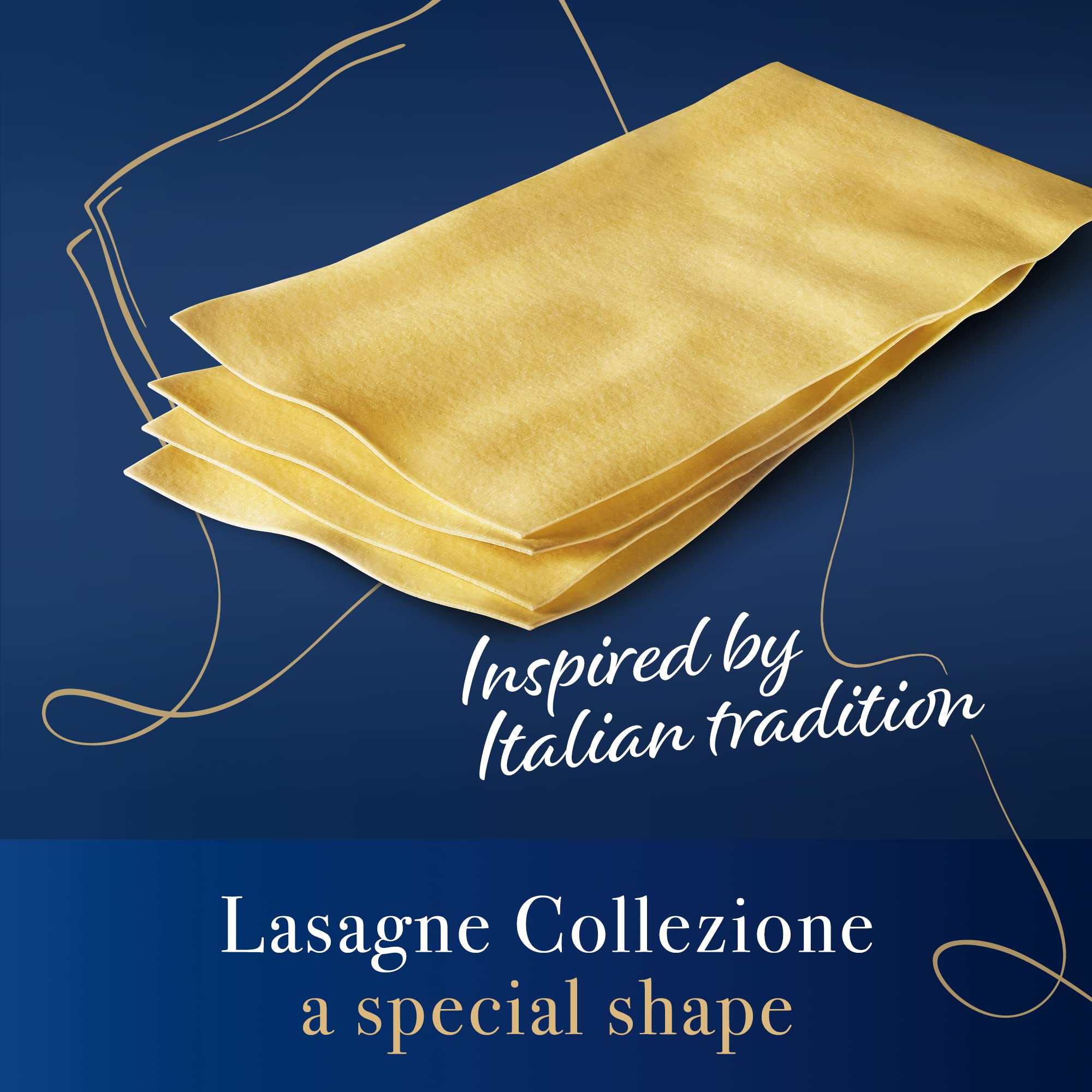 Barilla Lasagneblätter – Authentische italienische Pasta aus Hartweizen – 500 g