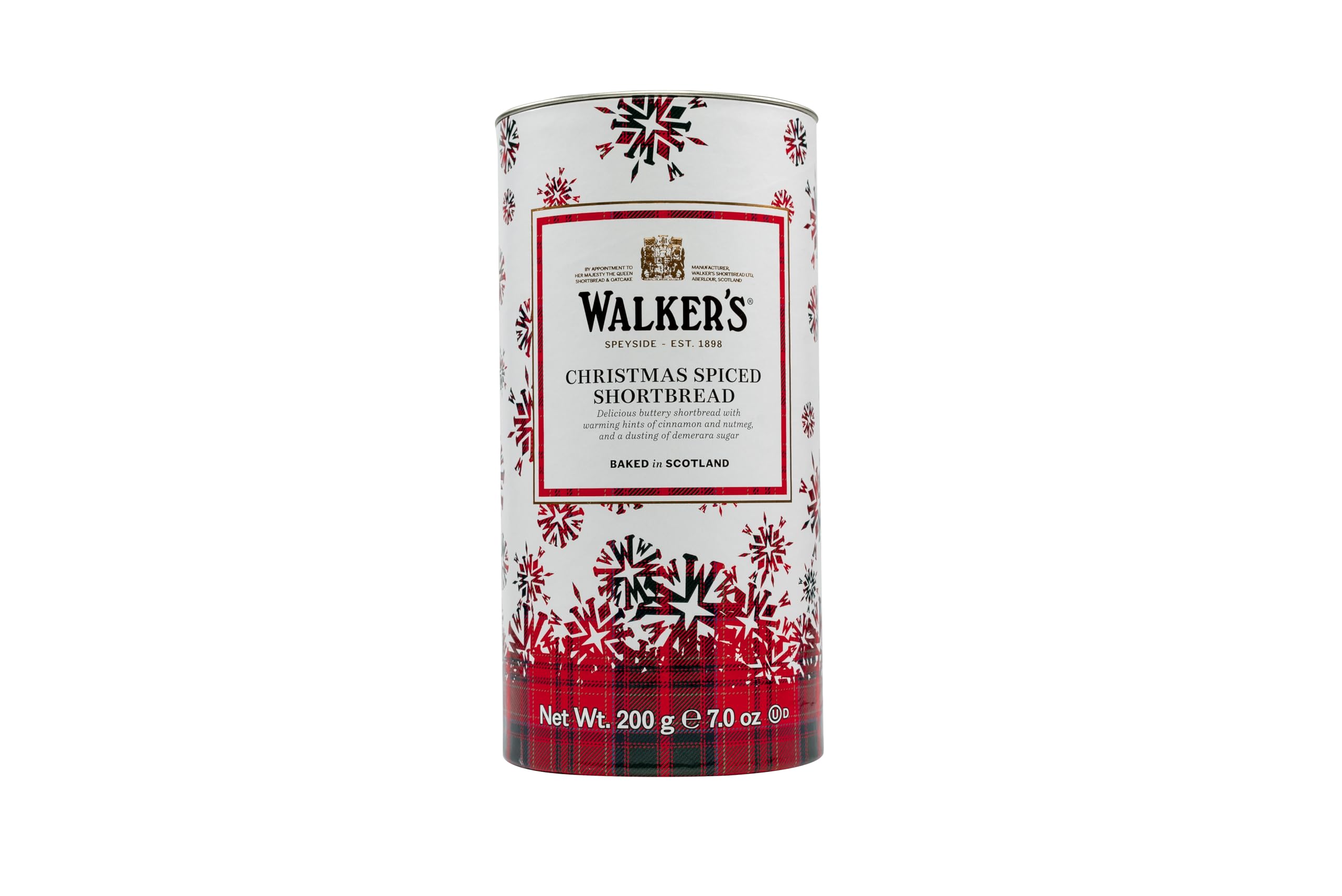 Walker's Weihnachts-Mürbegebäck mit Gewürzen in der Geschenktube, 200 g