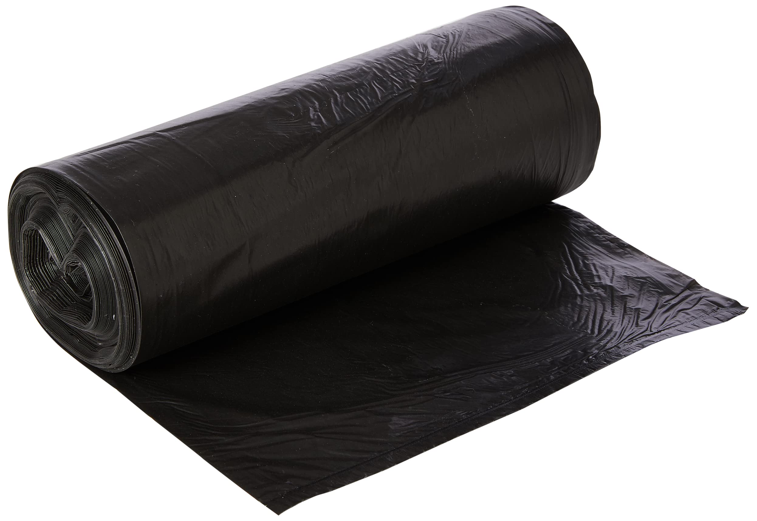 Polylina 20er-Pack schwarze Müllsäcke mit Bindeverschluss, 80 Liter, aus recyceltem Kunststoff