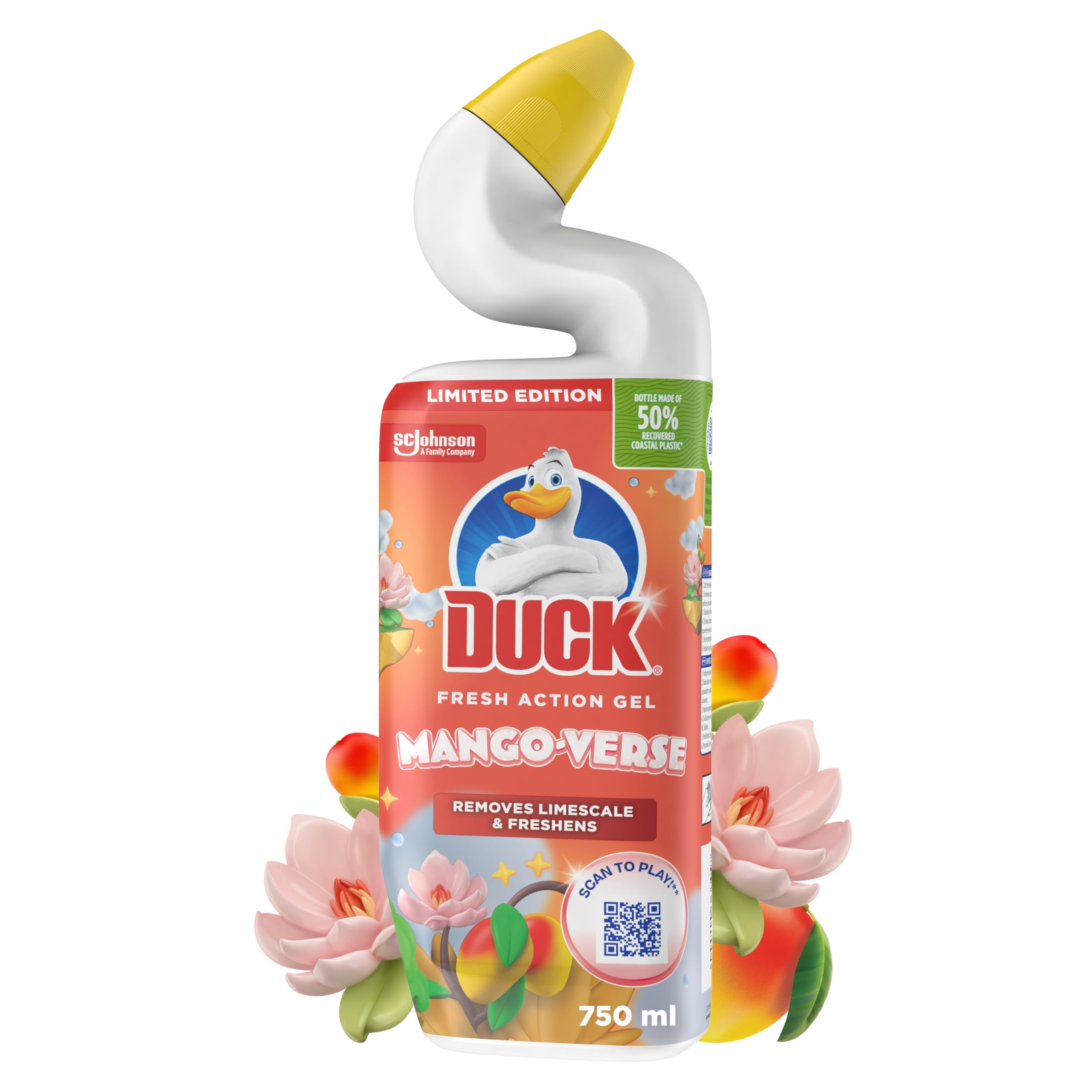 Duck - Tiefenwirksamer Gel-Toilettenreiniger mit Mango-Verse-Duft