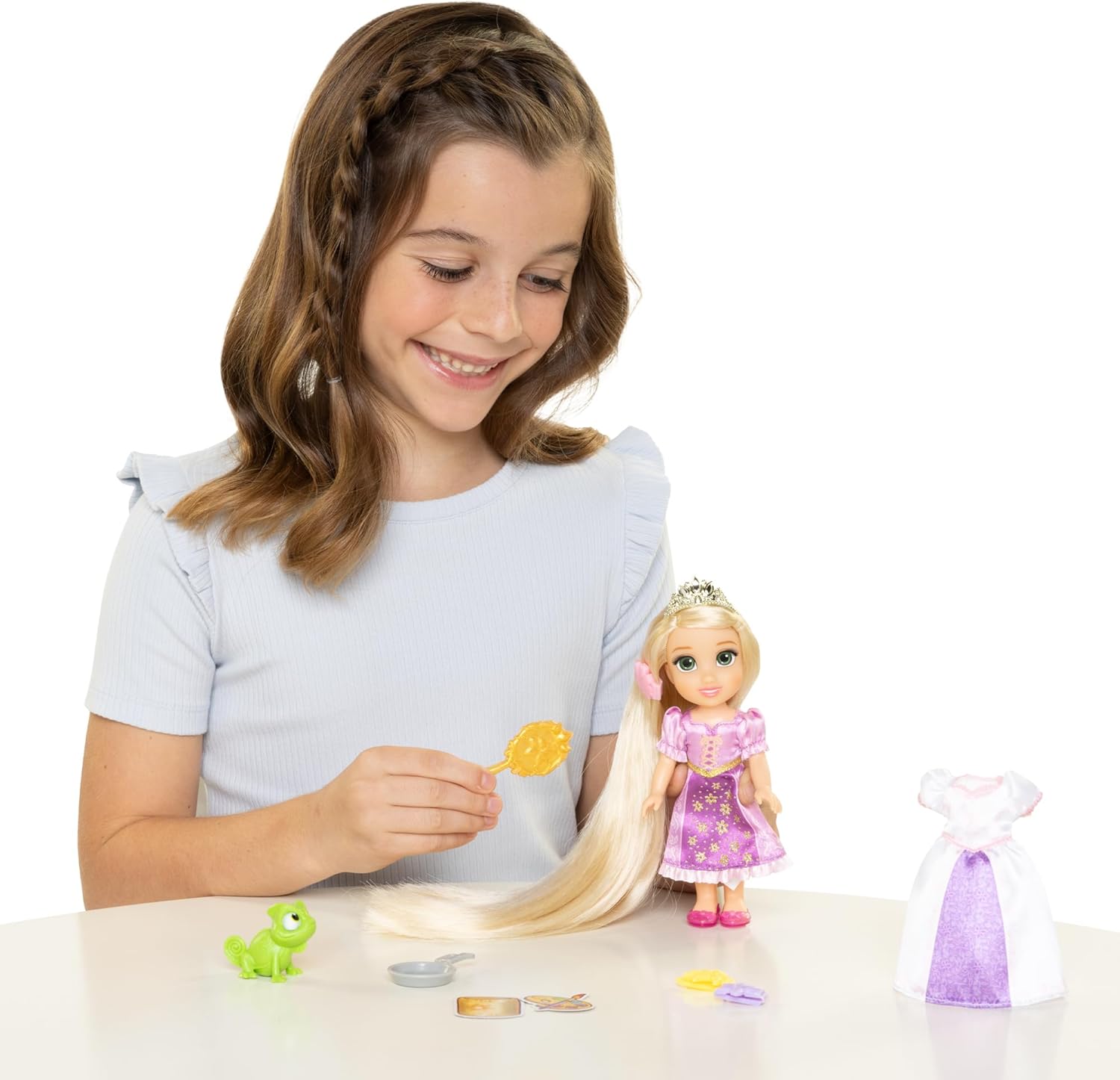 Disney Princess Rapunzel Puppe mit längstem Haar und Zubehör (233794)