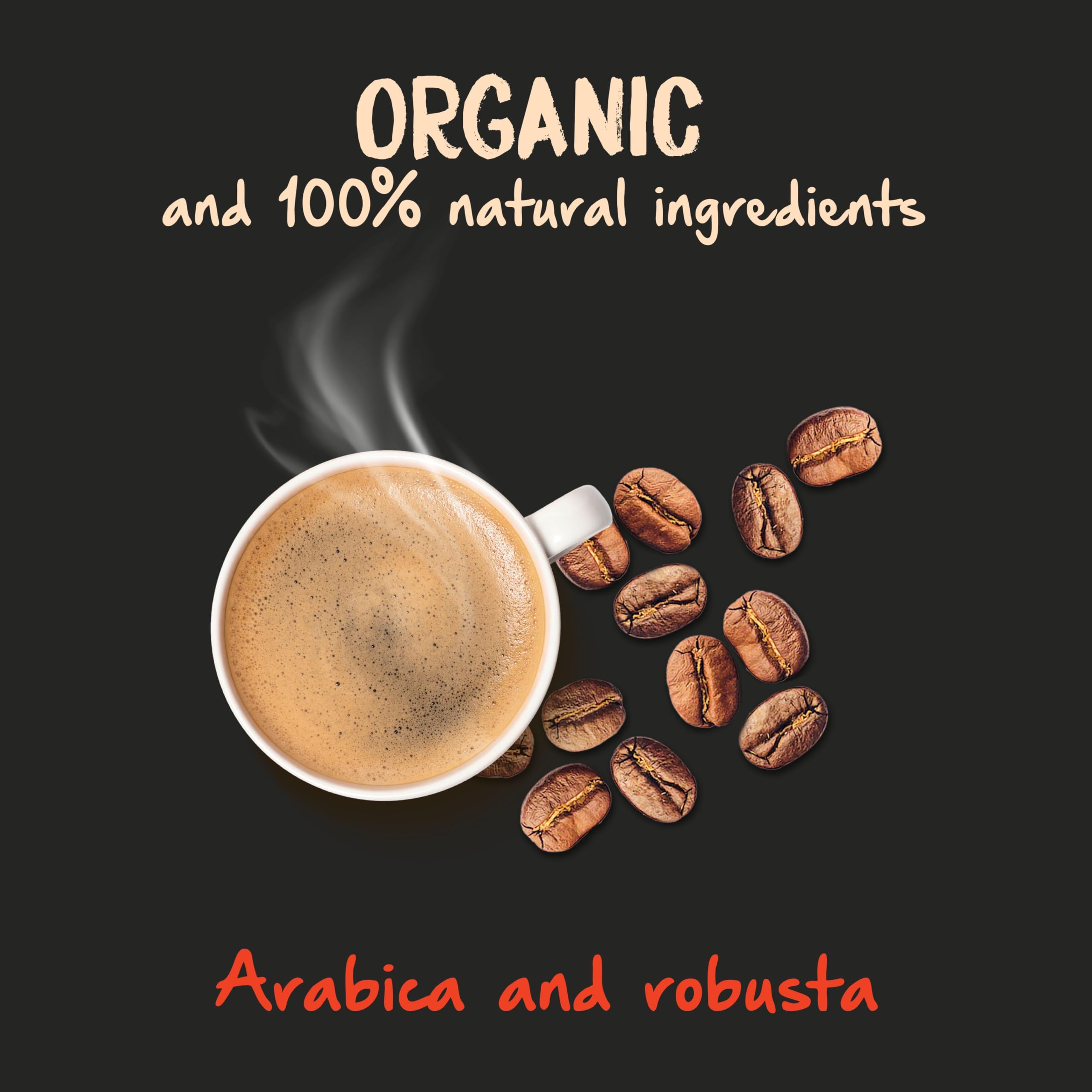 Naturela Bio-Kaffeebohnen – Intenso-Mischung, 100 % geröstete Arabica- und Robusta-Kaffeebohnen
