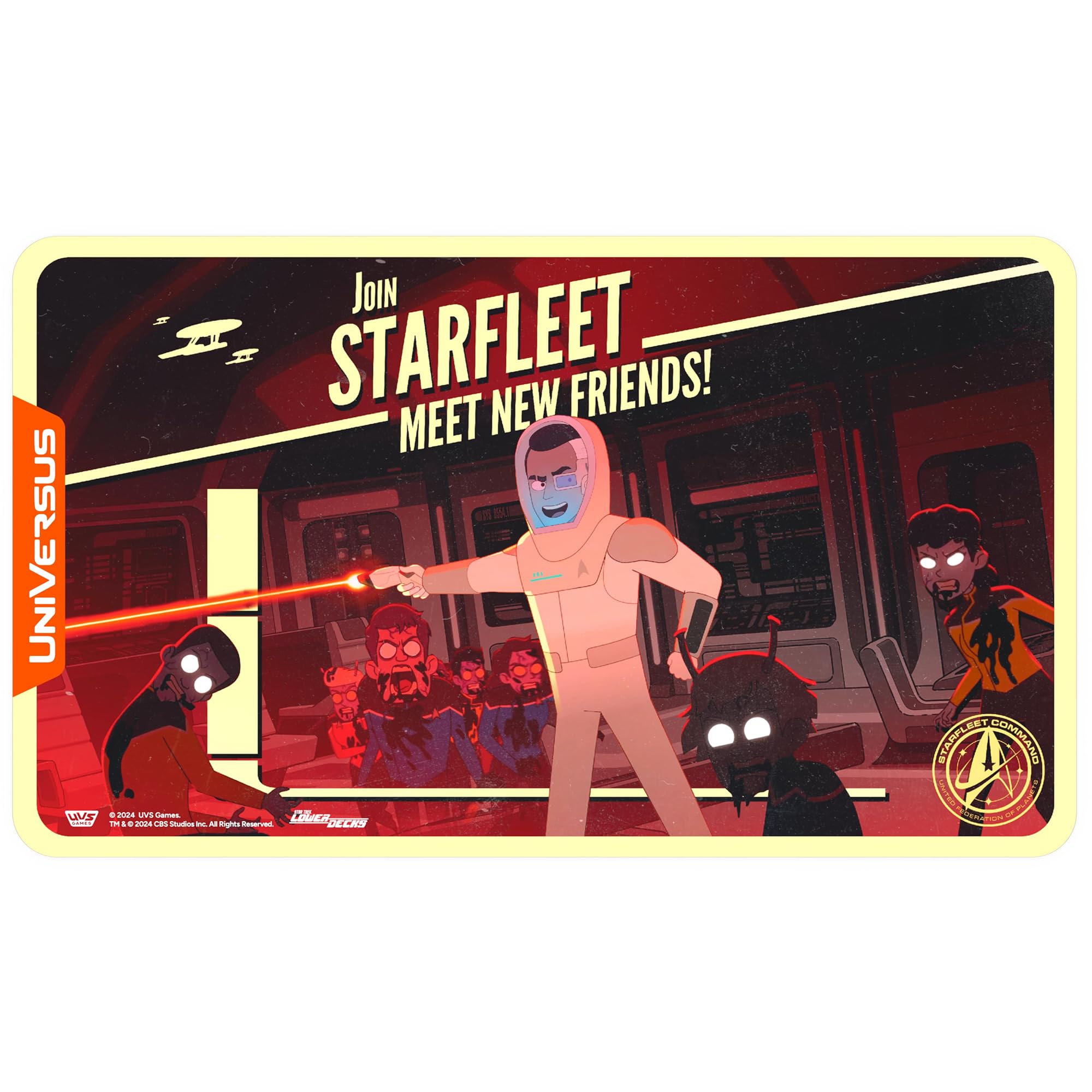 UniVersus Star Trek: Lower Decks Sam Rutherford Spielmatte – 24 x 14 Zoll