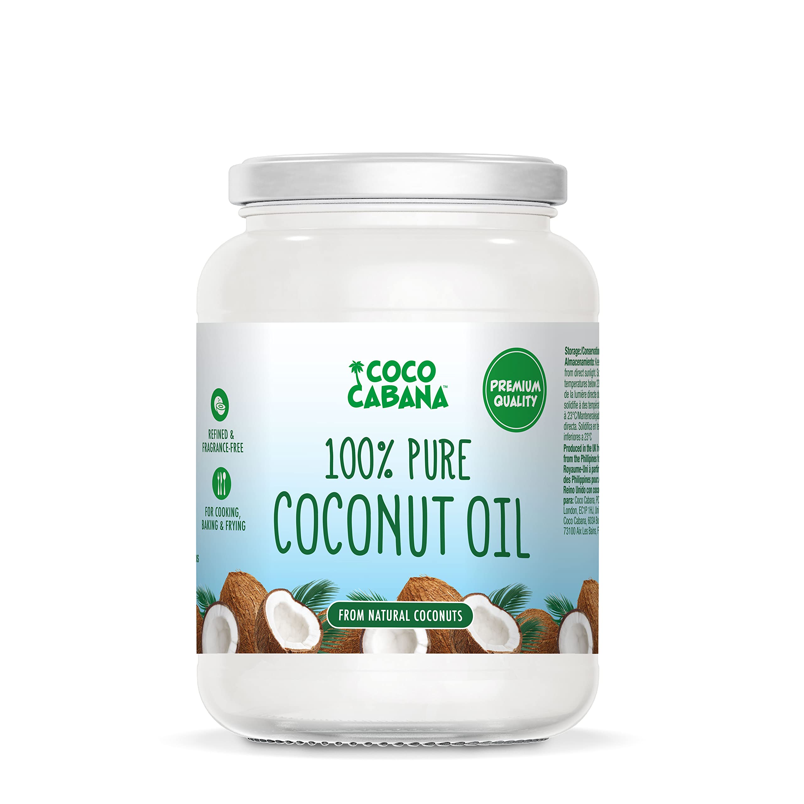 Coco Cabana – 100 % reines Kokosöl (1 l)