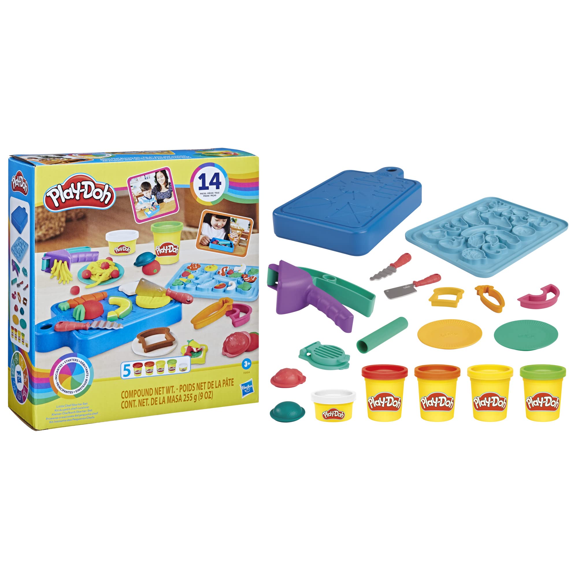 Play-Doh Little Chef Starter Set – 14-teiliges Küchenspielset für Kinder ab 3 Jahren