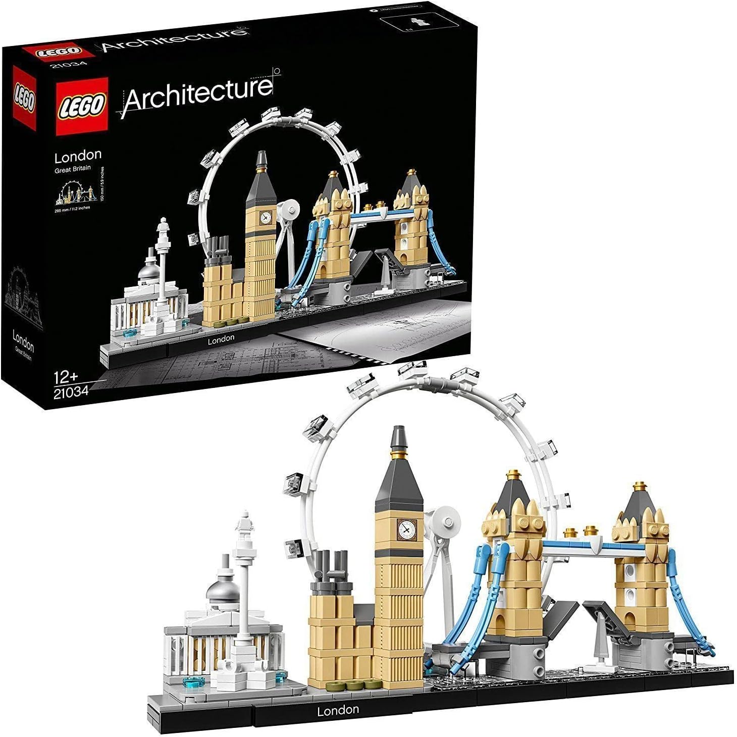 LEGO Architecture Skyline London 21034 – Big Ben, Tower Bridge, London Eye Bauset