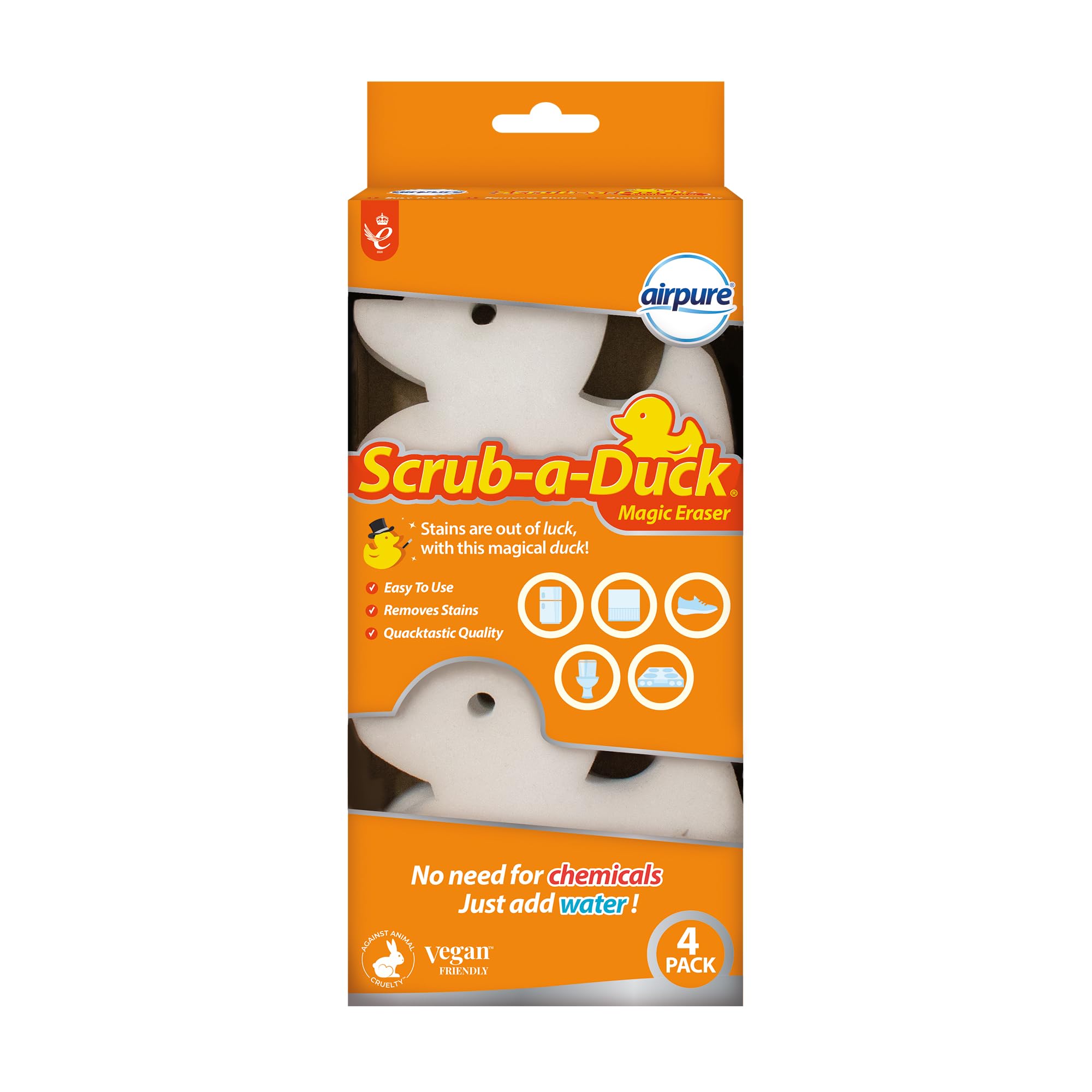 airpure - Scrub-a-Duck Magic Eraser (4er-Pack) | Modell SAD-ME-4PK-970