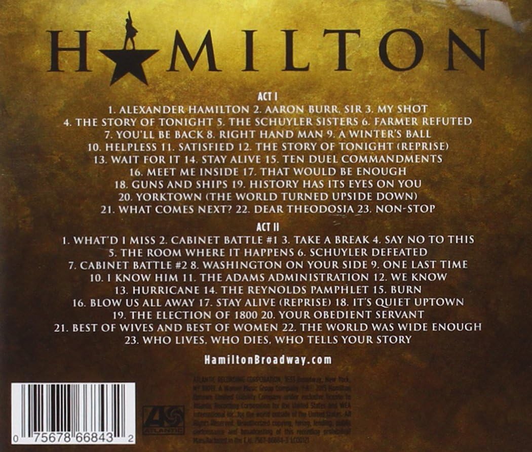 Hamilton (Originalaufnahme der Broadway-Besetzung) - Audio-CD