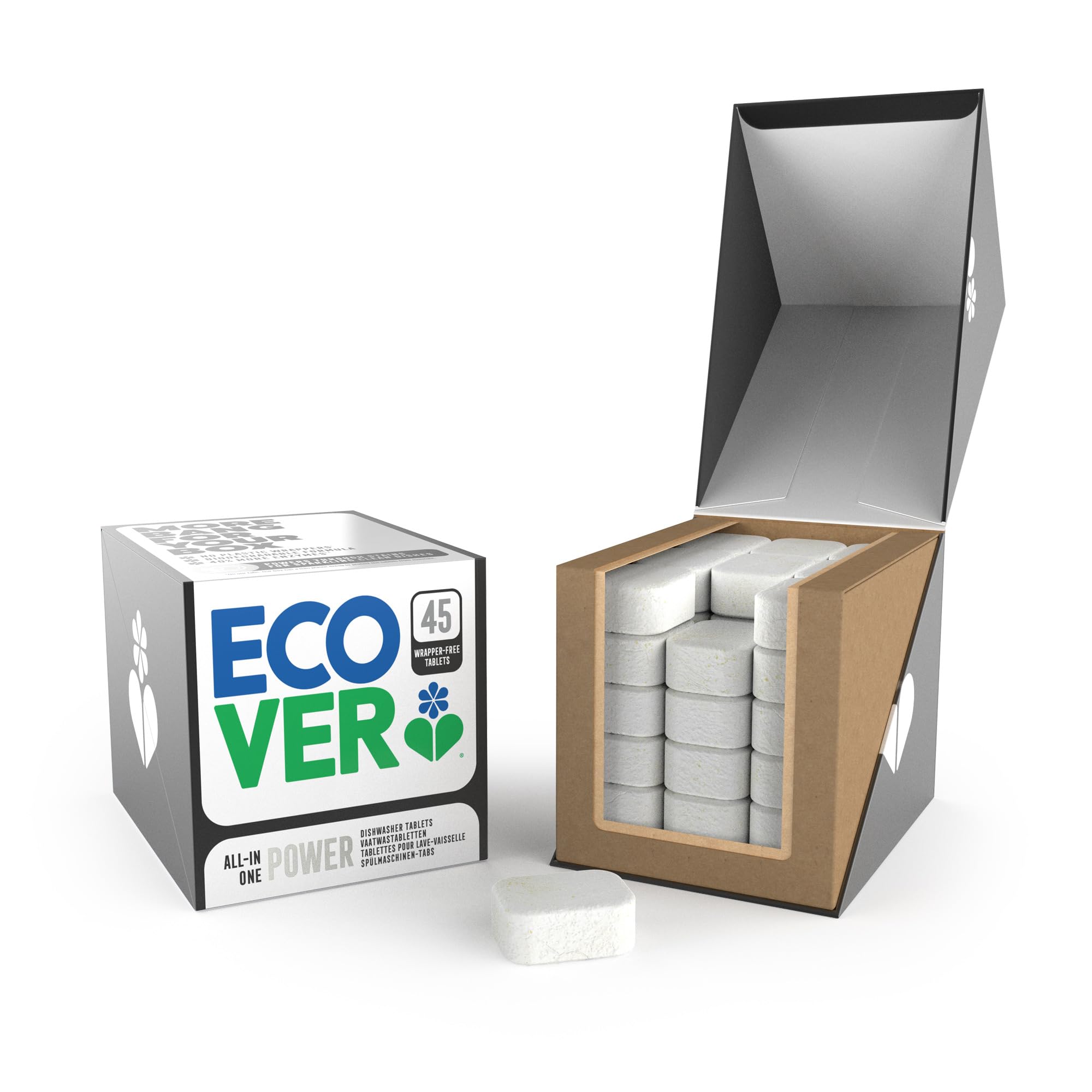 Ecover - All-In-One Power-Geschirrspültabs mit Salz & Klarspüler