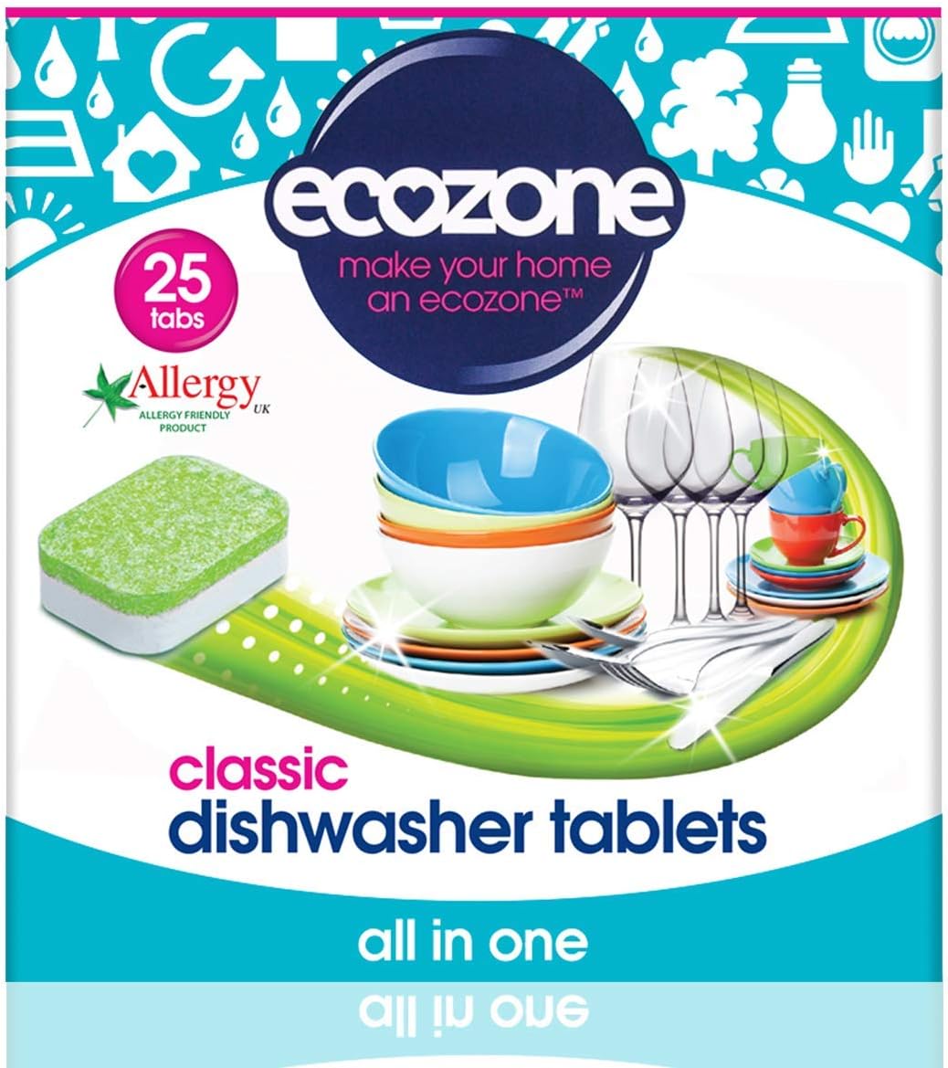 Ecozone – Classic All-in-One-Geschirrspültabs (25 Tabs)