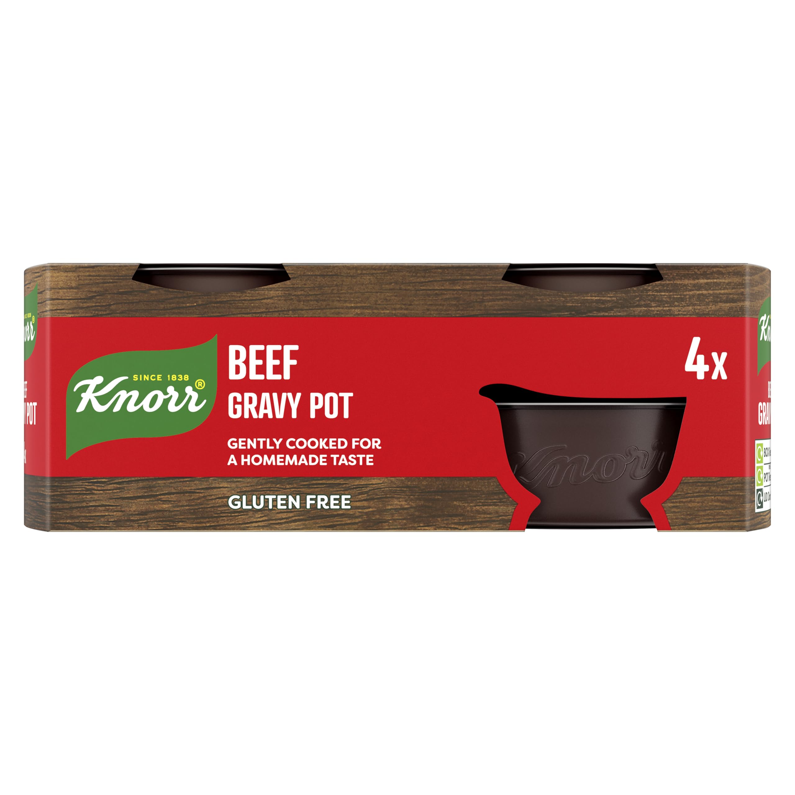 Knorr - Rindersaucentopf 4x28g Frei von künstlichen Farb- und Konservierungsstoffen