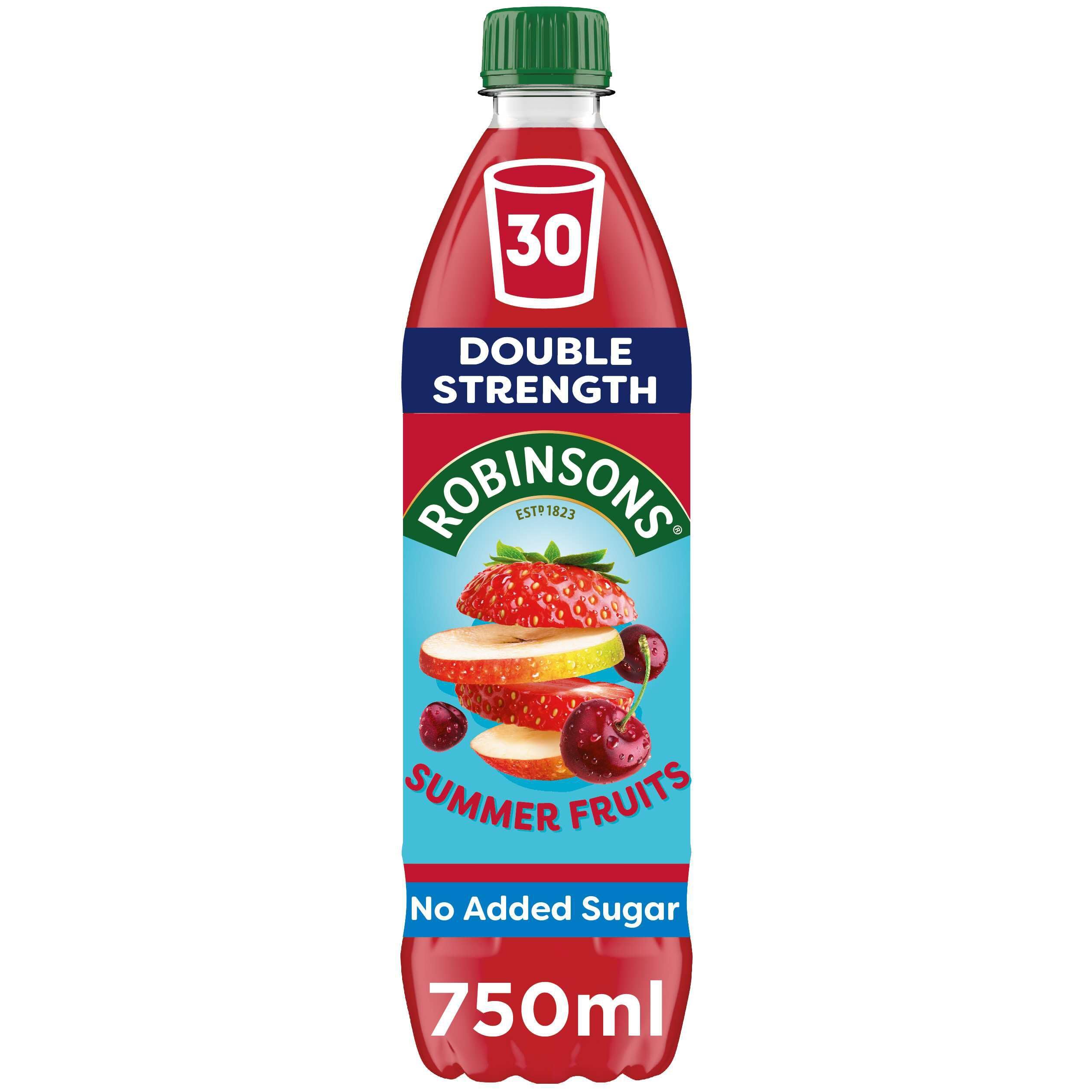 Robinsons Fruit Squash – Kalorienarm – Doppelte Stärke – Sommerfrüchte 750 ml