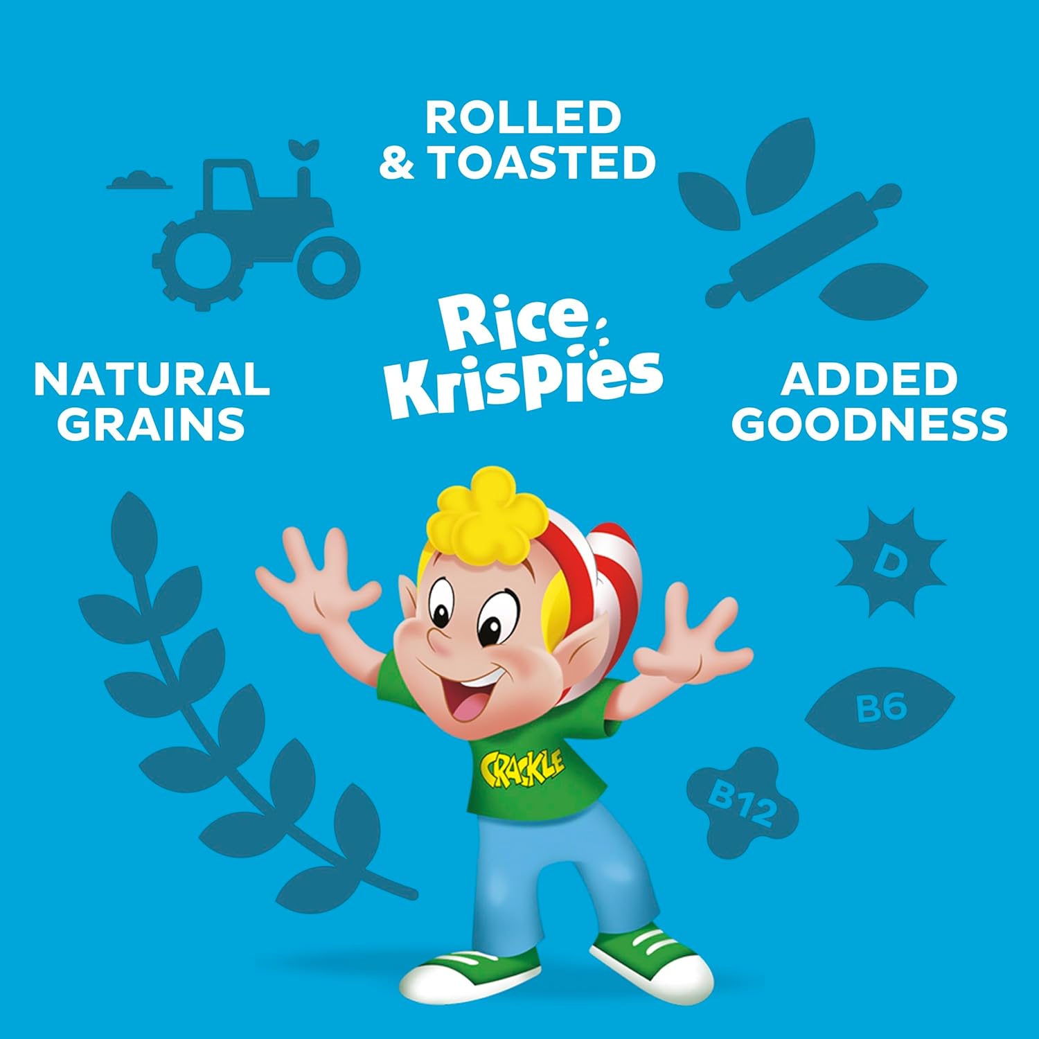 Kellogg's Rice Krispies Frühstücksflocken - Geröstete Reisflocken 660 g