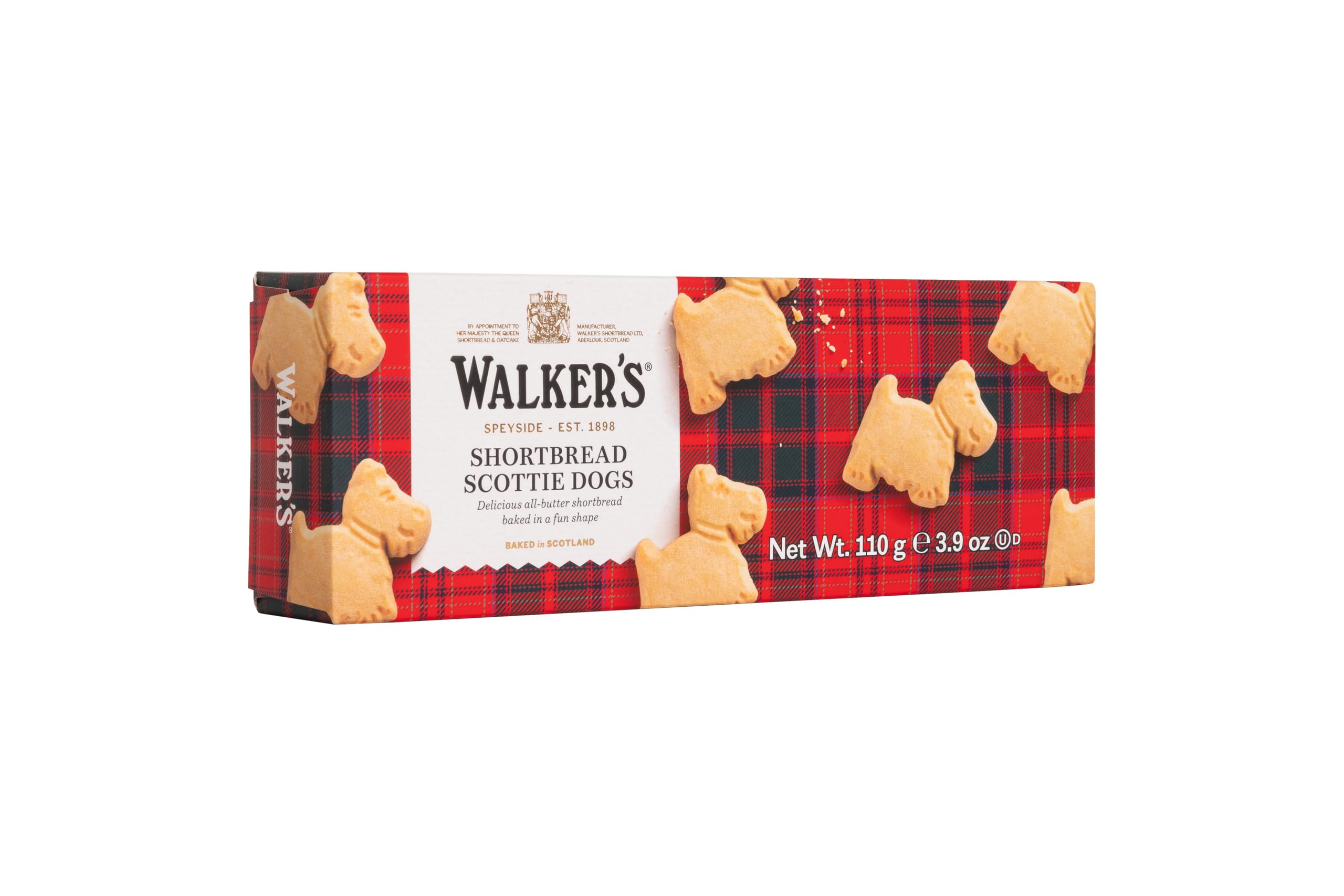Walkers - Scottie Dog Shapes Shortbread aus reiner Butter, 110 g