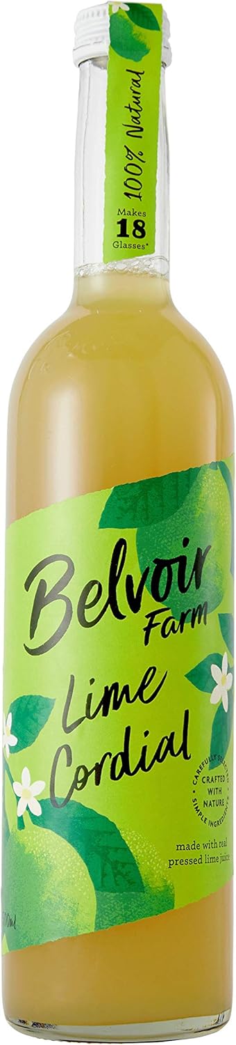 Belvoir Farm Lime Cordial – Frisch gepresstes Limettensaftgetränk (750 ml)