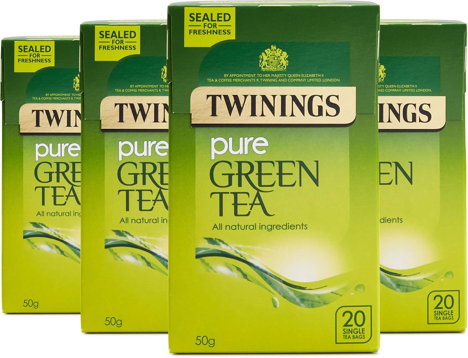 Twinings Reiner Grüner Tee 80 Teebeutel (4 x 20 Teebeutel)