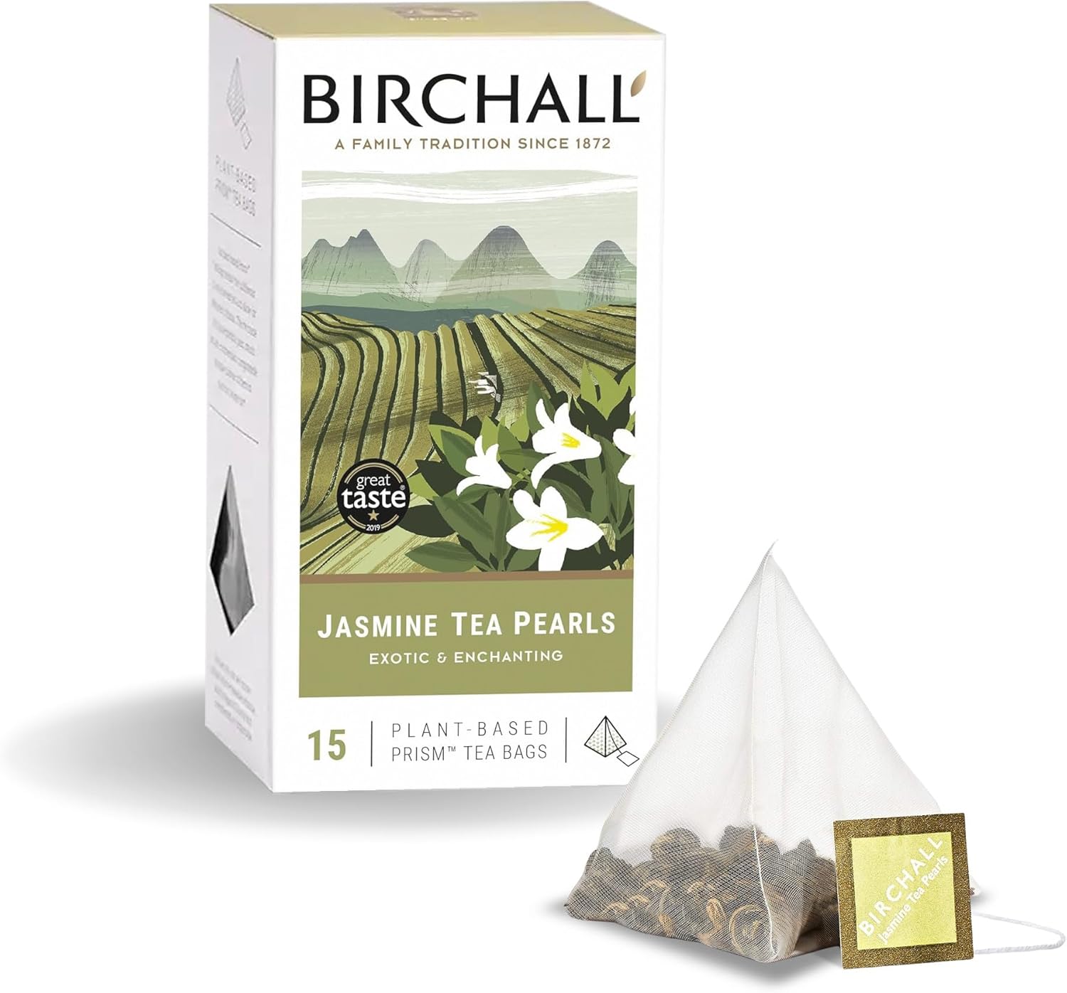 Birchall Jasmine Tea Pearls Geschenkset – Grüner Tee mit Jasminblüten, 60 g