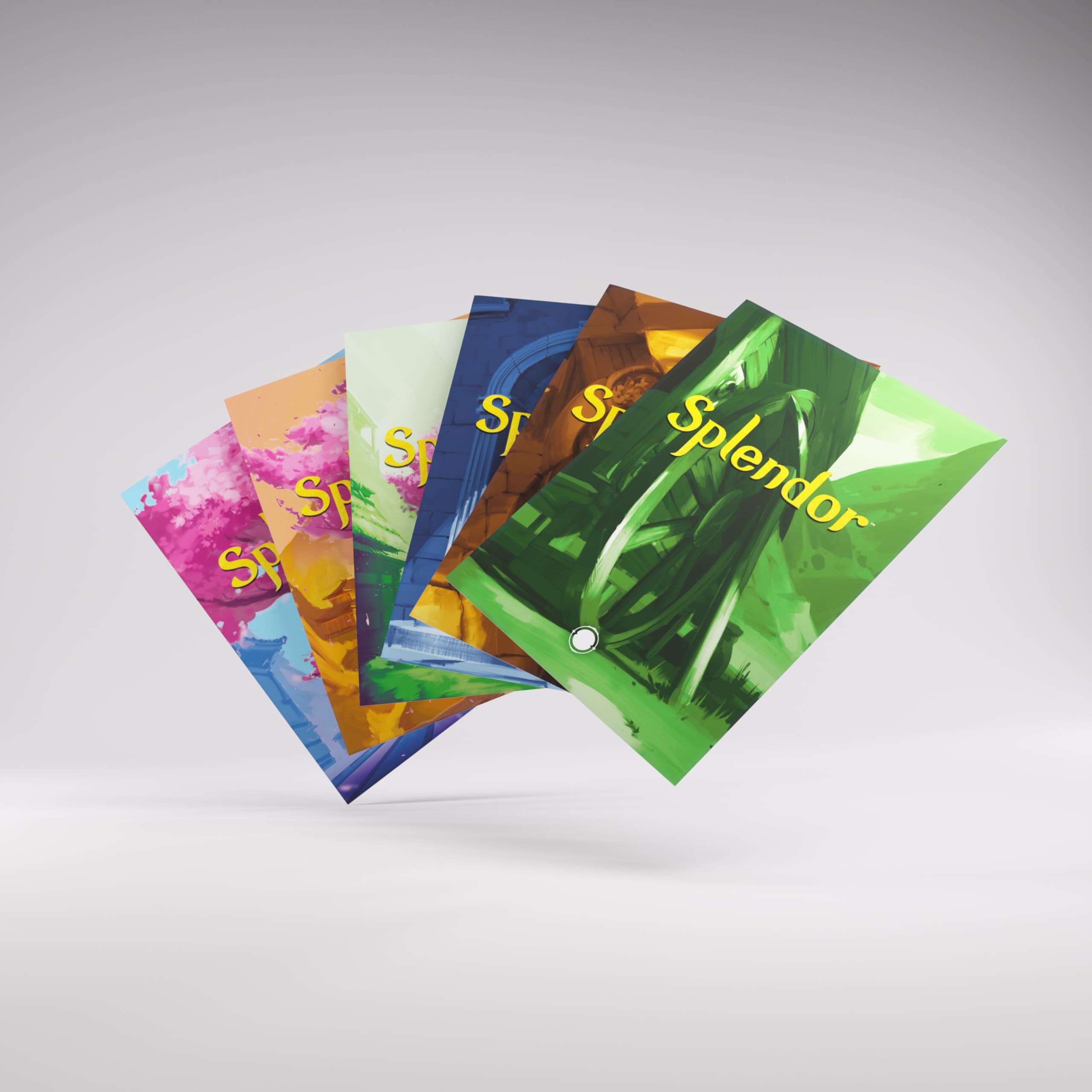 Gamegenic Splendor Premium Art Sleeves – 120 matte Hüllen für Splendor-Basisspiel und Erweiterung