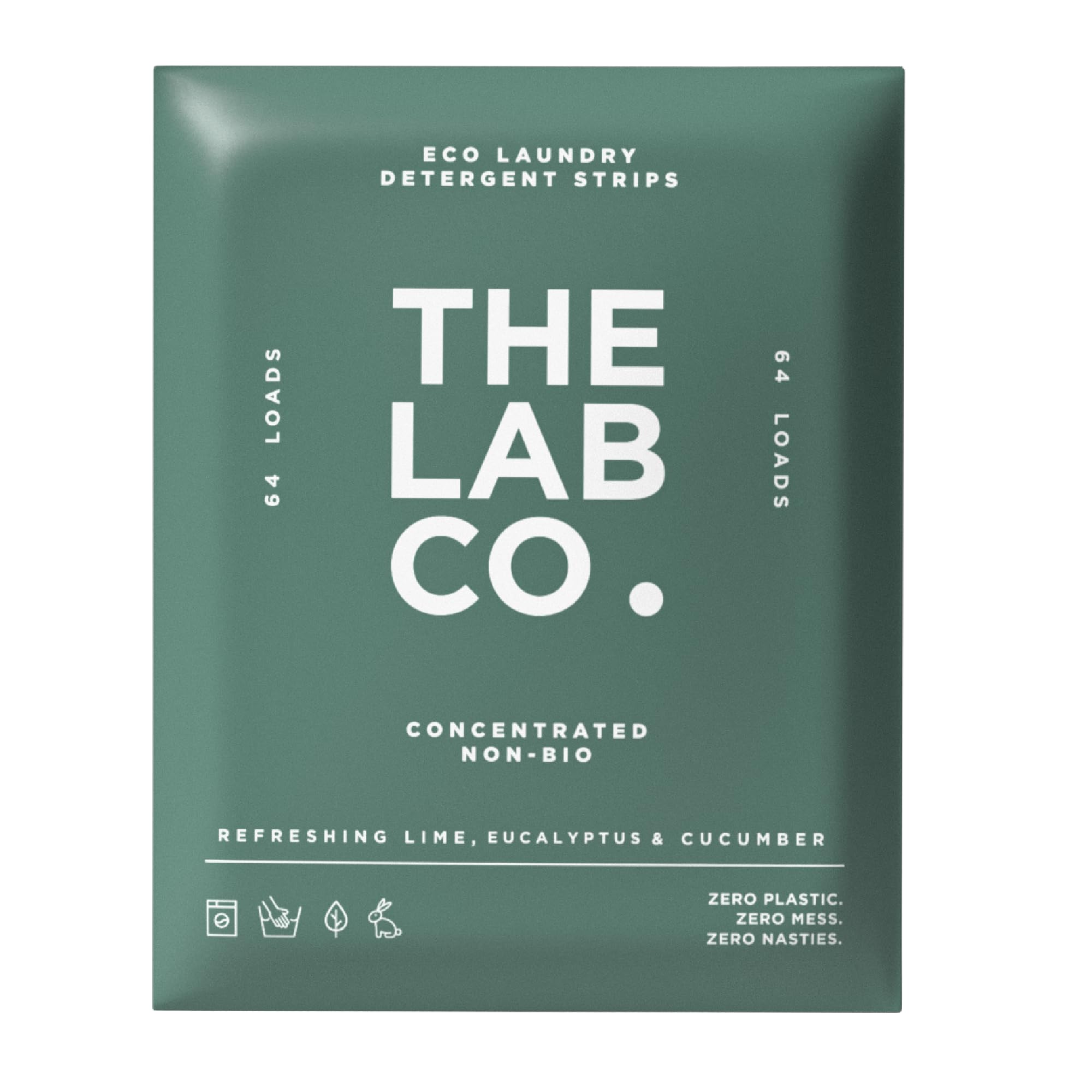 The Lab Co. – Waschmittelstreifenblätter (32 Ladungen, Öko-Ultrakonzentrat)