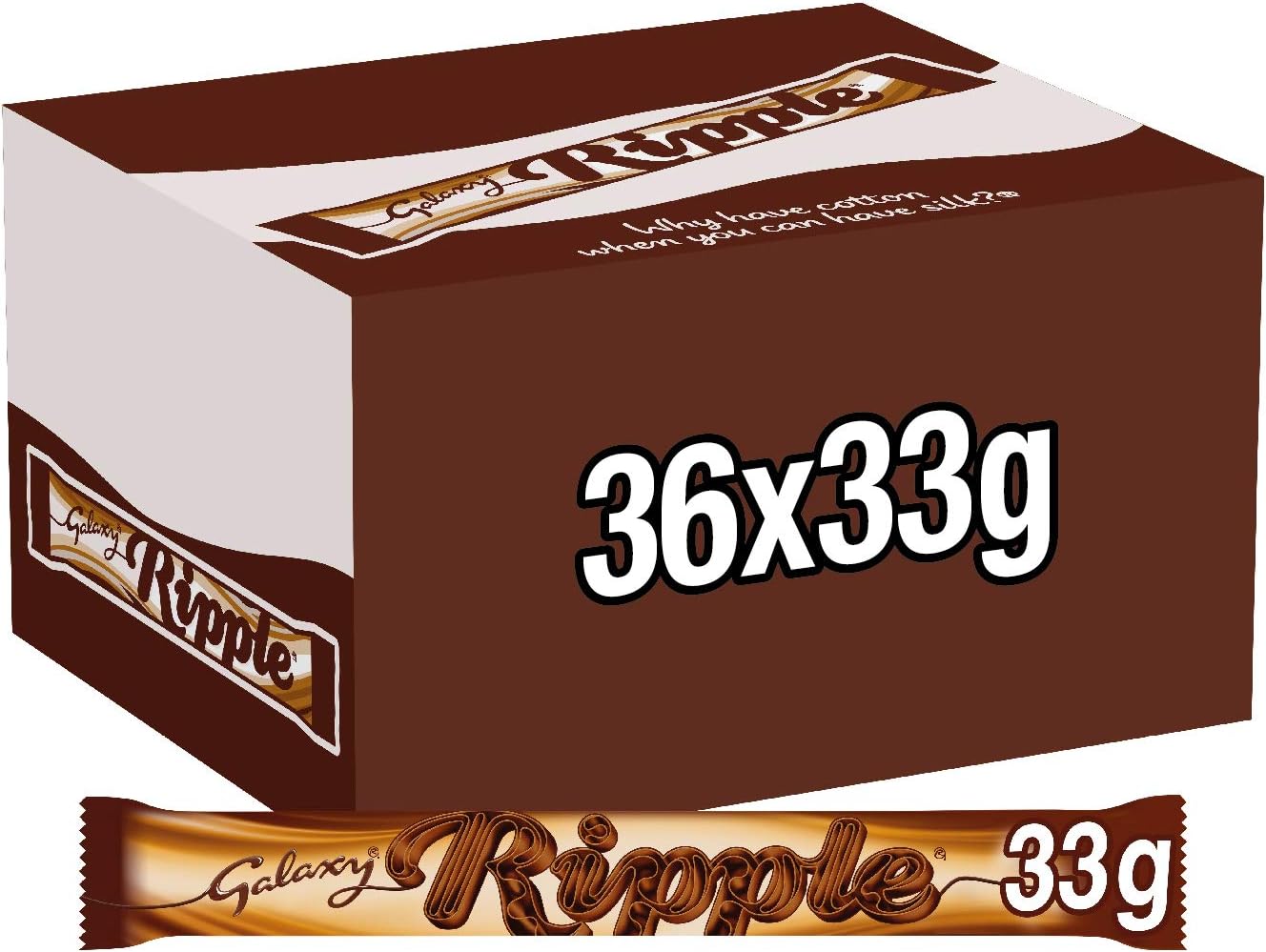 Galaxy – Ripple Milchschokoladenriegel (30 g, 36er-Packung)