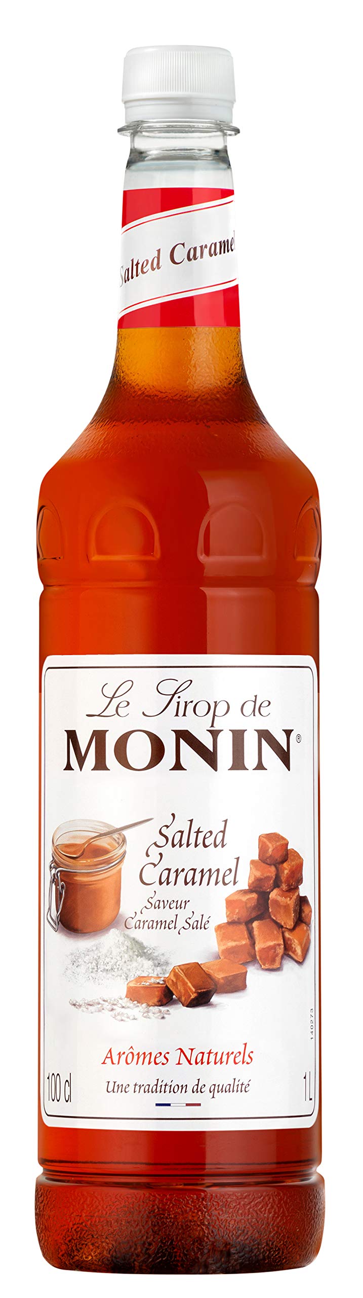 Monin Salted Caramel Sirup 1L – Premium-Getränkesirup für Kaffee, Cocktails und Mocktails