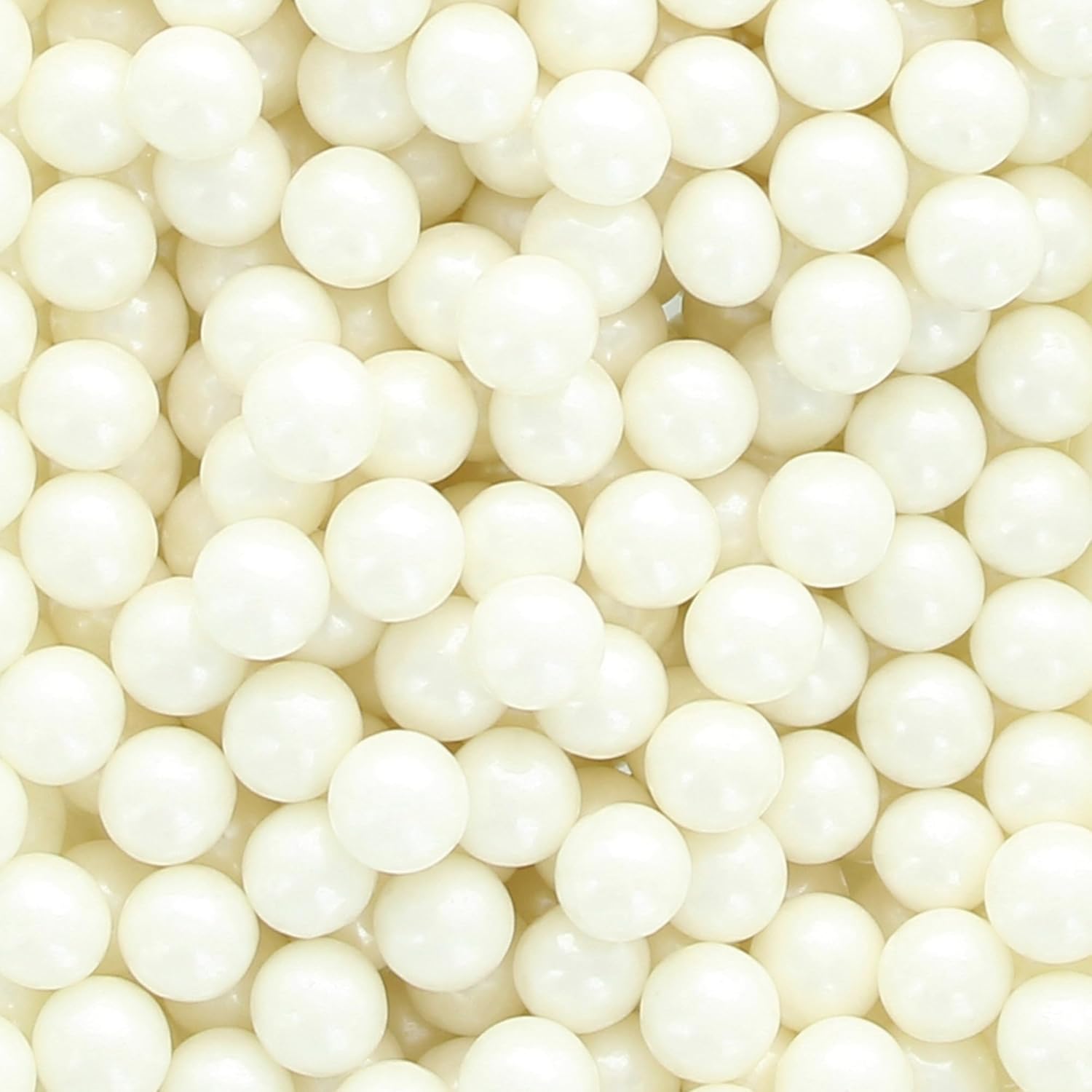 Culpitt Select Essbare Perlen – Weiße 7-mm-Kuchenstreusel-Dekorationen, 500 g