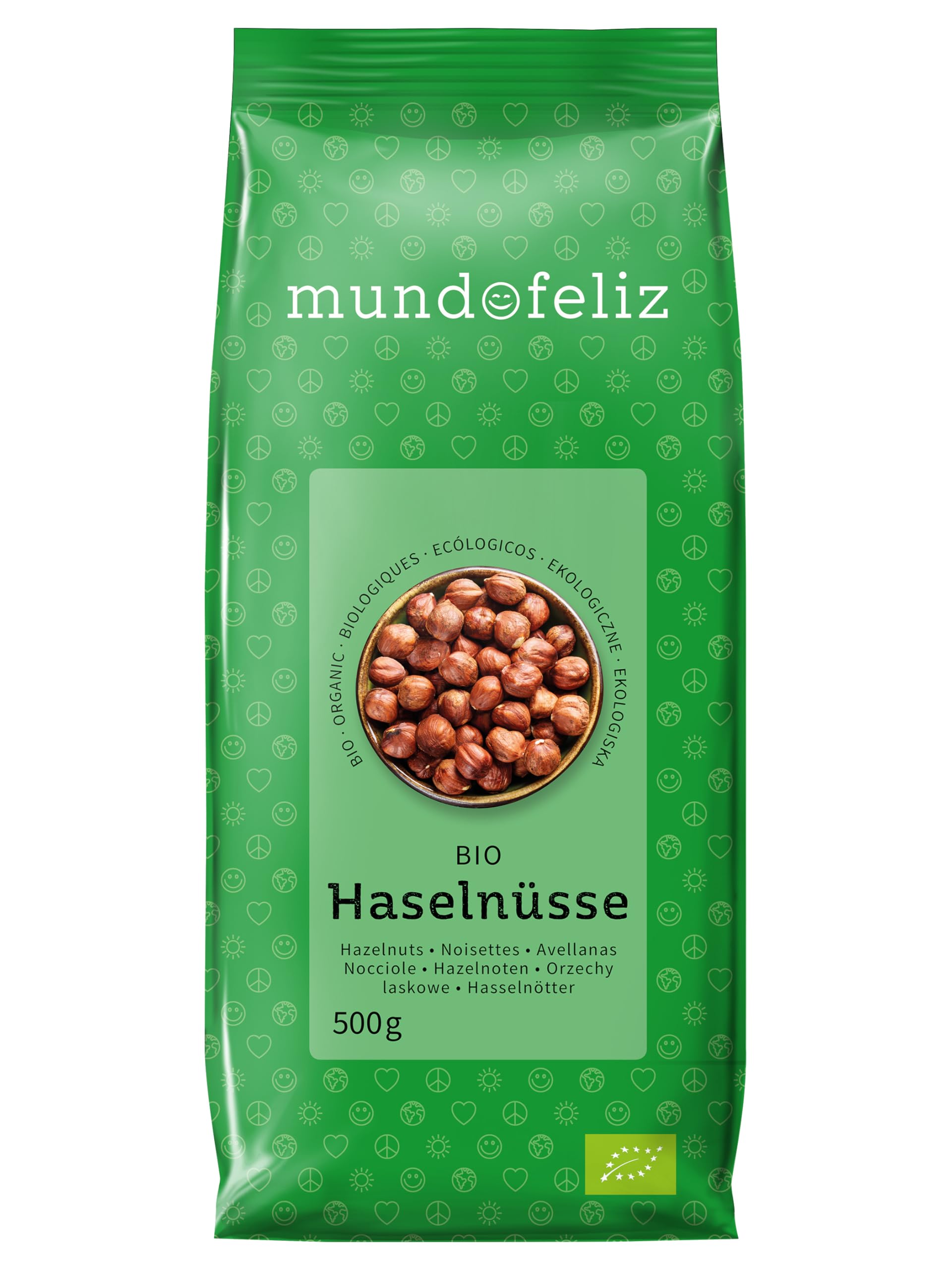 Mundo Feliz Rohe Bio-Haselnüsse 2 x 500 g