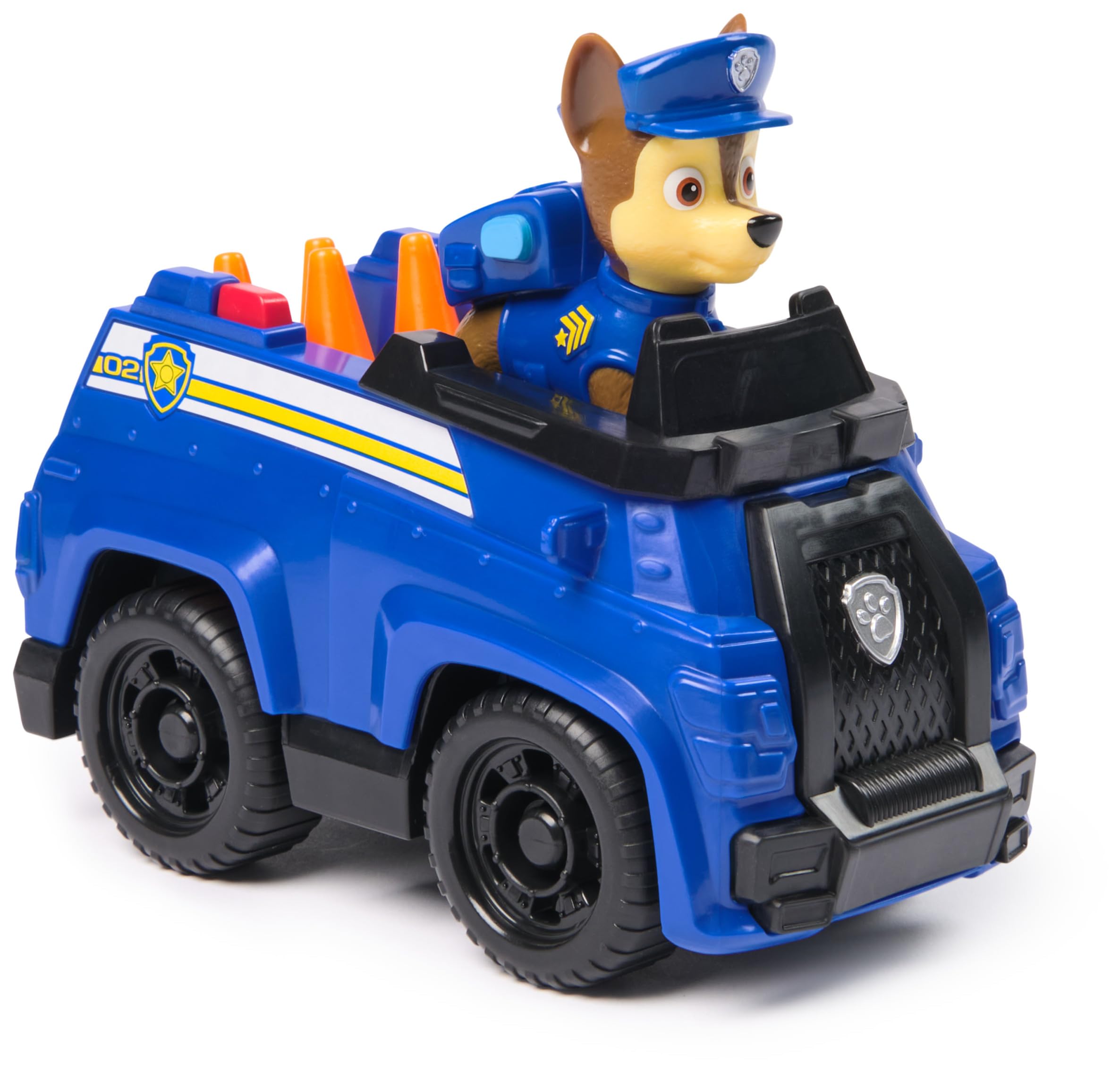 Paw Patrol Chase's Patrol Cruiser – Spielzeugfahrzeug mit Chase-Sammelfigur für Kinder ab 3 Jahren