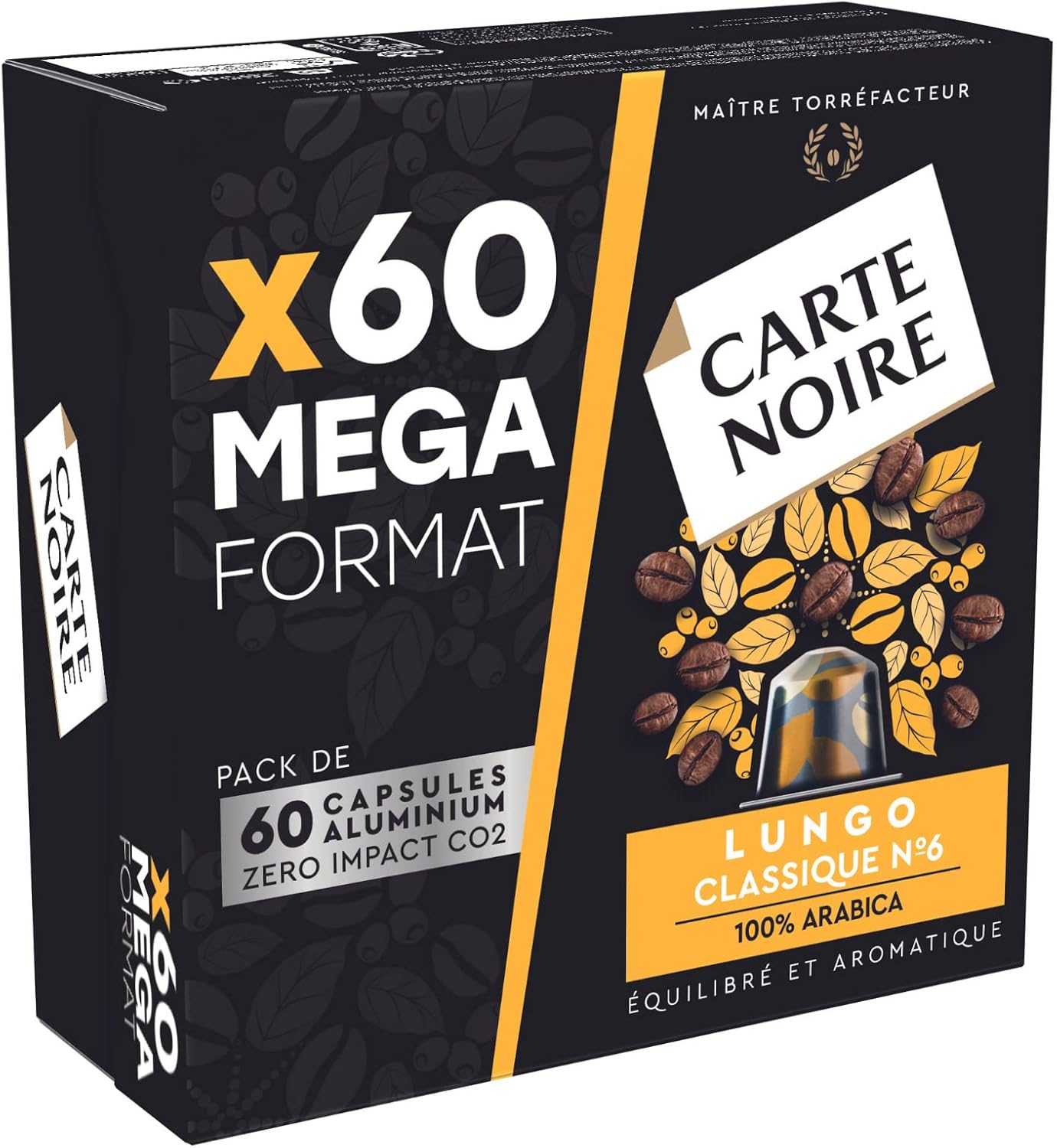 Carte Noire Espresso Lungo – 100 % Arabica Nespresso-kompatible Kapseln