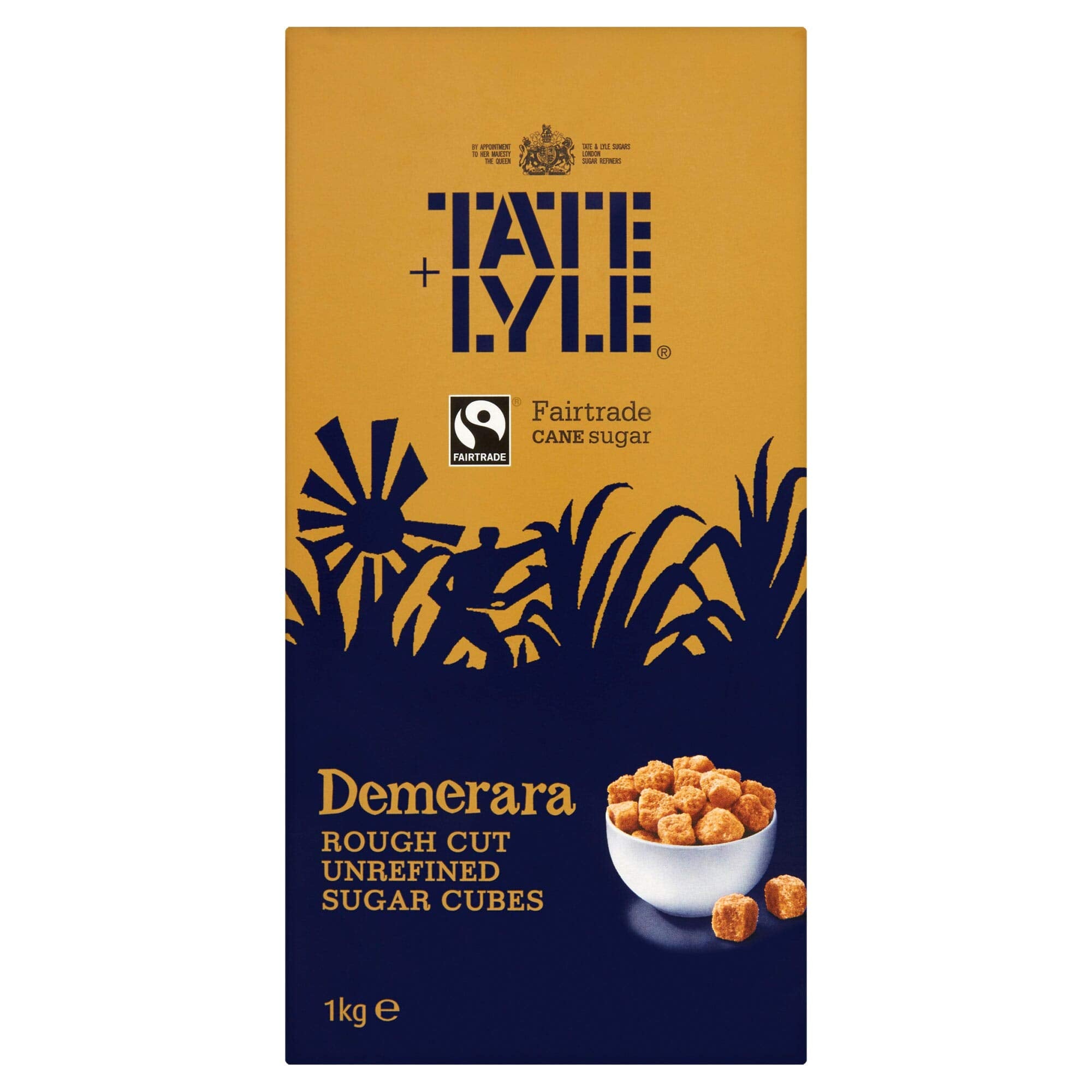 Tate & Lyle - Fairtrade Demerara Grobschnitt-Zuckerwürfel 1 kg
