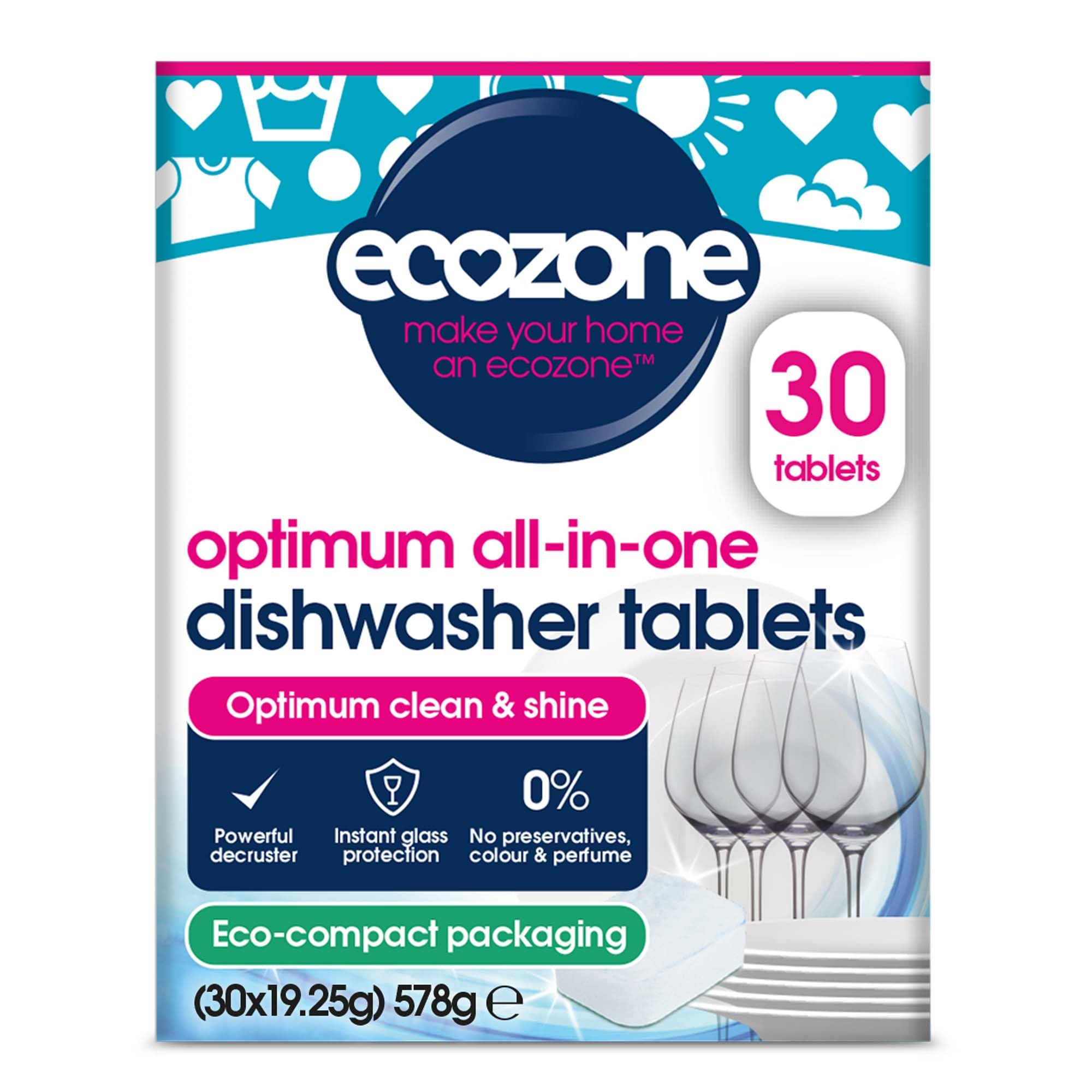 Ecozone Optimum All-in-One Geschirrspültabs, 30er-Pack
