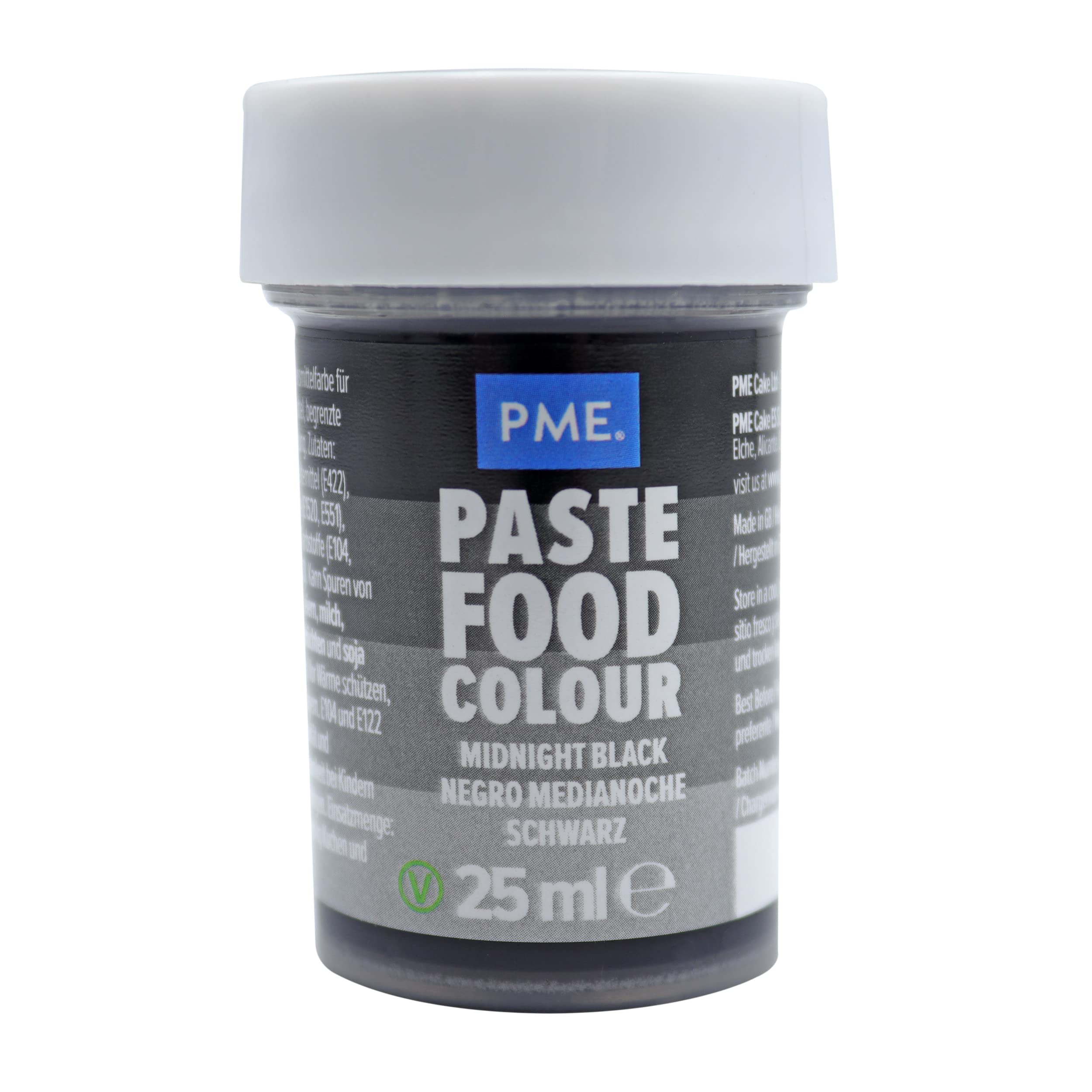 PME Paste Lebensmittelfarbe Mitternachtsschwarz 25g