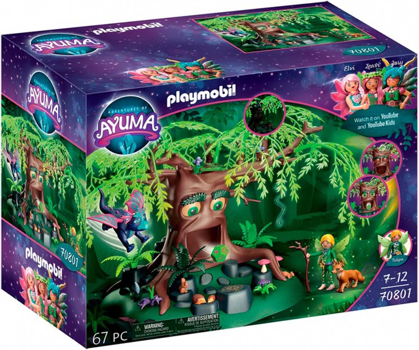 PLAYMOBIL Abenteuer von Ayuma, Baum der Weisheit 70801 – 67-teiliges Feen-Spielset für Kinder ab 7 Jahren