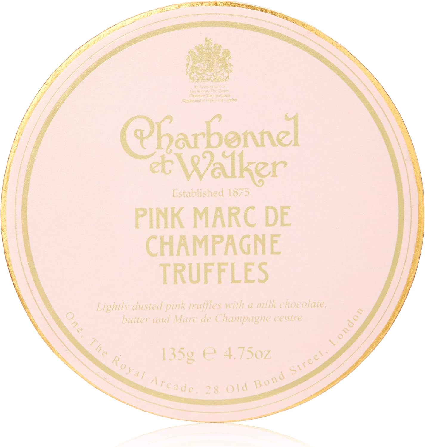 Charbonnel et Walker Pink Marc de Champagne Trüffel, 135g
